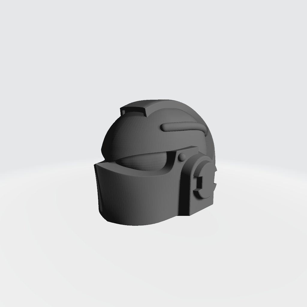 Grey Knights Helmet Ver A Compatible McFarlane Toys Space Marine Left Angle