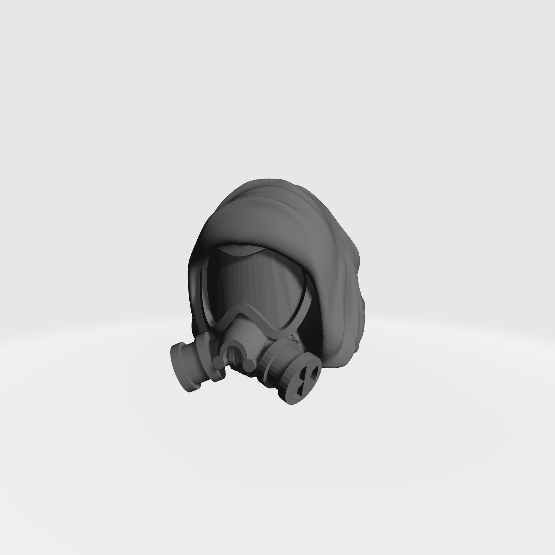 Armageddon Steel  Legion Head Swap with Hood and Gas mask for McFarlane Toys Action Figures