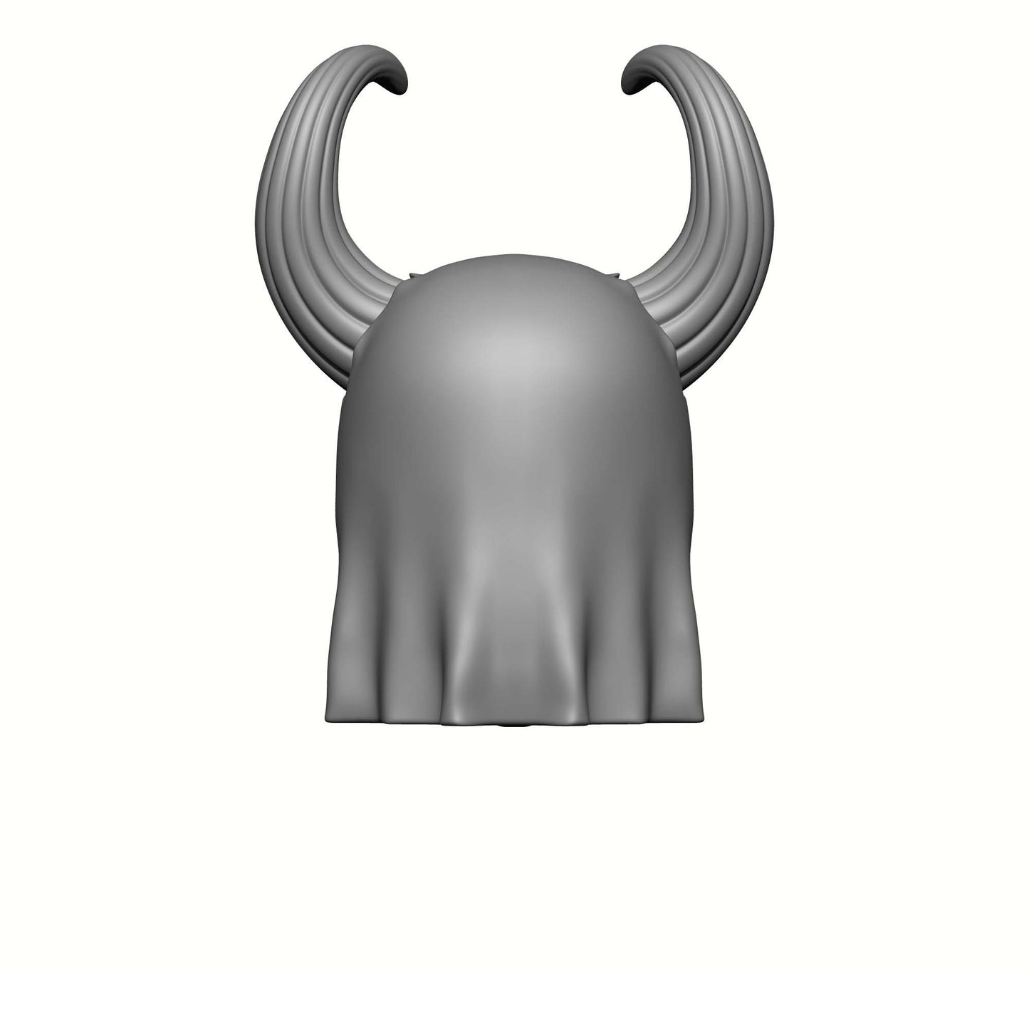 Back of Plague Lord Warrior Hooded Helm with Two Horns Compatible with McFarlane Toys Action Figures Nurgle Chaos Space Marines