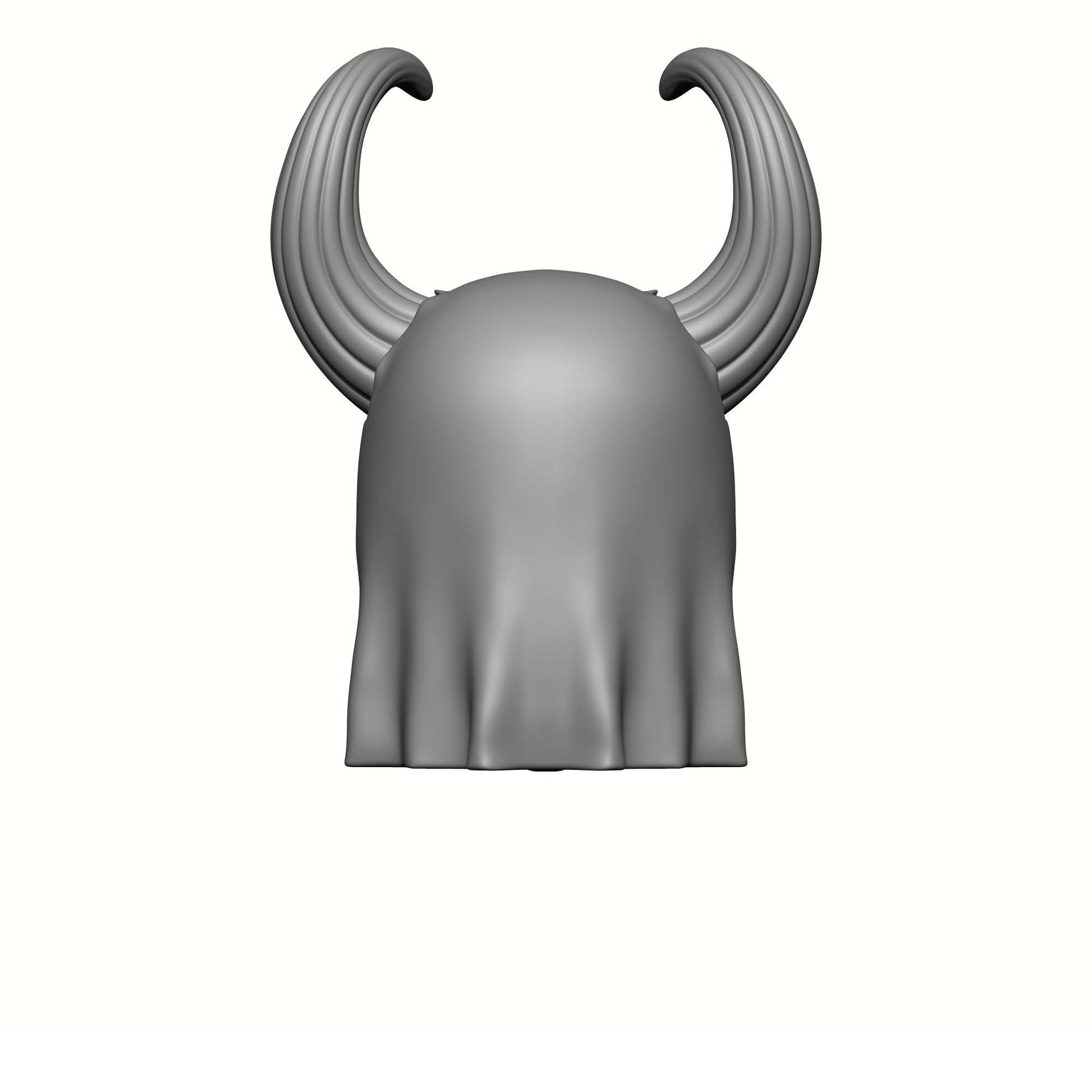 Back of Plague Lord Warrior Hooded Helm with Two Horns Compatible with McFarlane Toys Action Figures Nurgle Chaos Space Marines