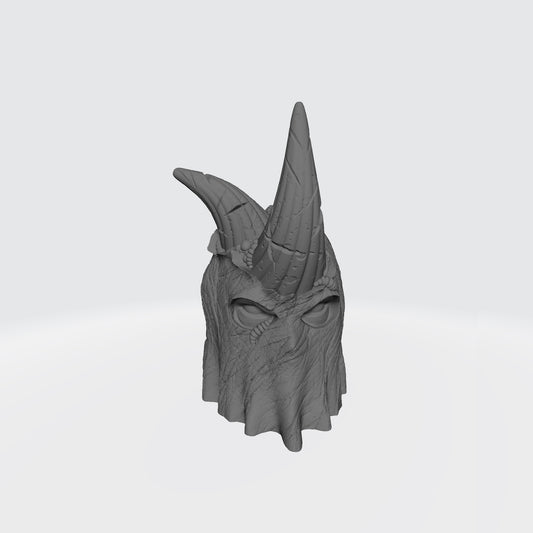 Nurgle Plague Lord Warrior Hooded Helm with Necrotic Damaged Compatible with McFarlane Toys Action Figures from Fantasy World Games