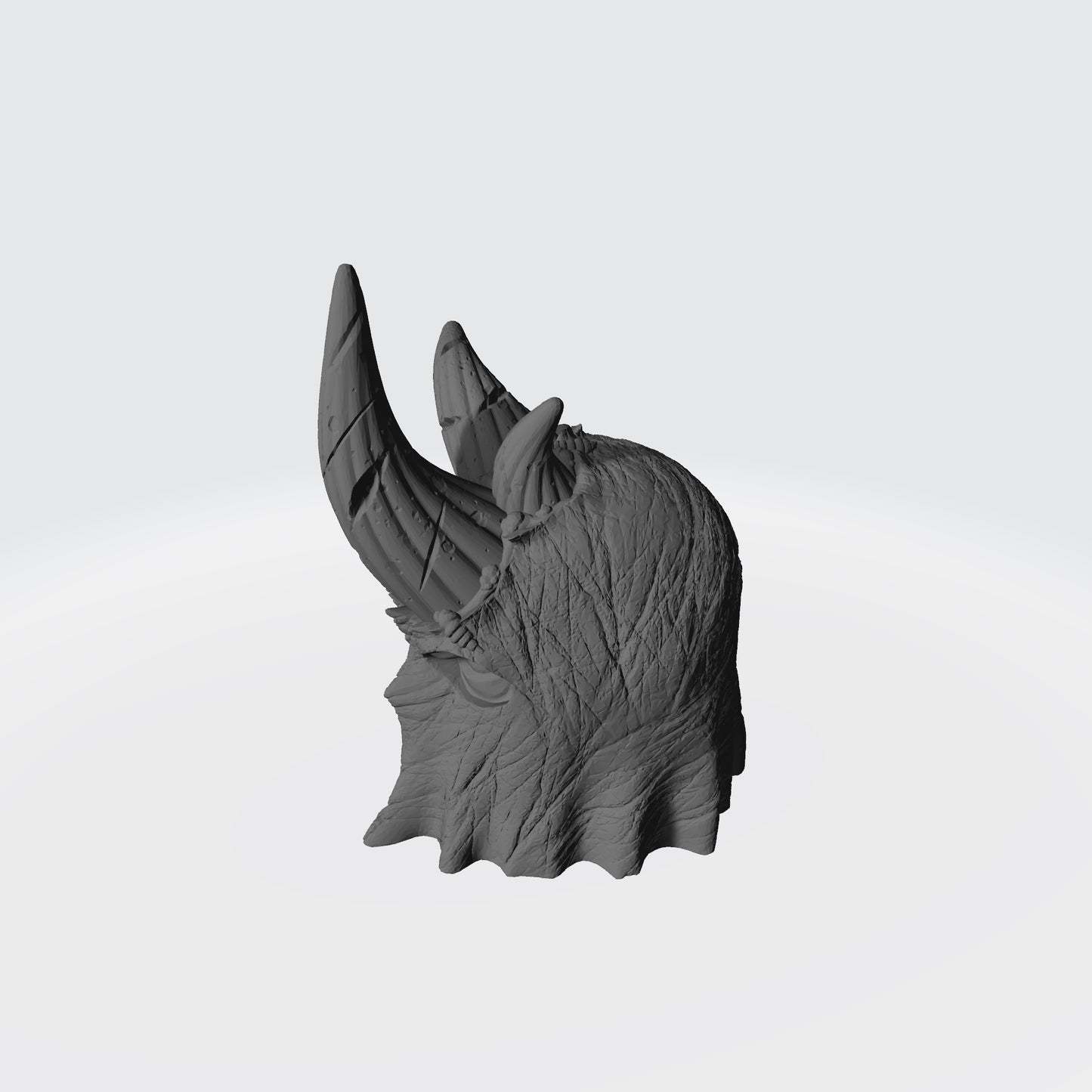 Left Side of Plague Lord Warrior Hooded Helm with Necrotic Damaged Compatible with McFarlane Toys Action Figures Nurgle Chaos  Marines