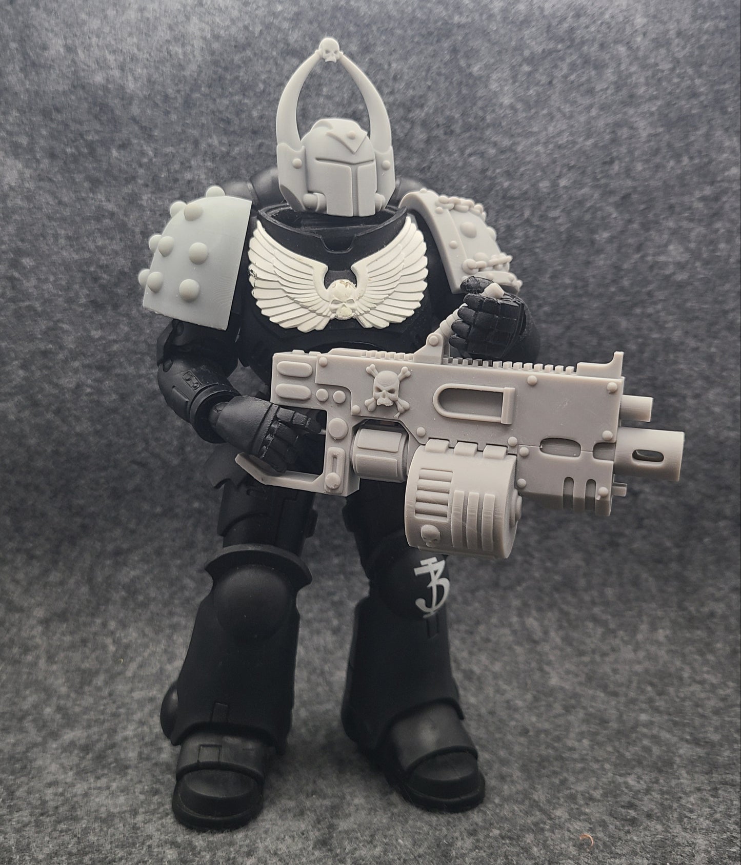 Custom Heavy Bolter - Executer Cannon with Drum for McFarlane Toys Battle Brother Action Figures
