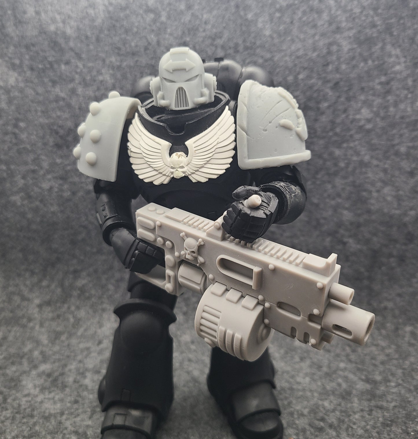Custom Heavy Bolter - Executer Cannon with Drum for McFarlane Toys Battle Brother Action Figures