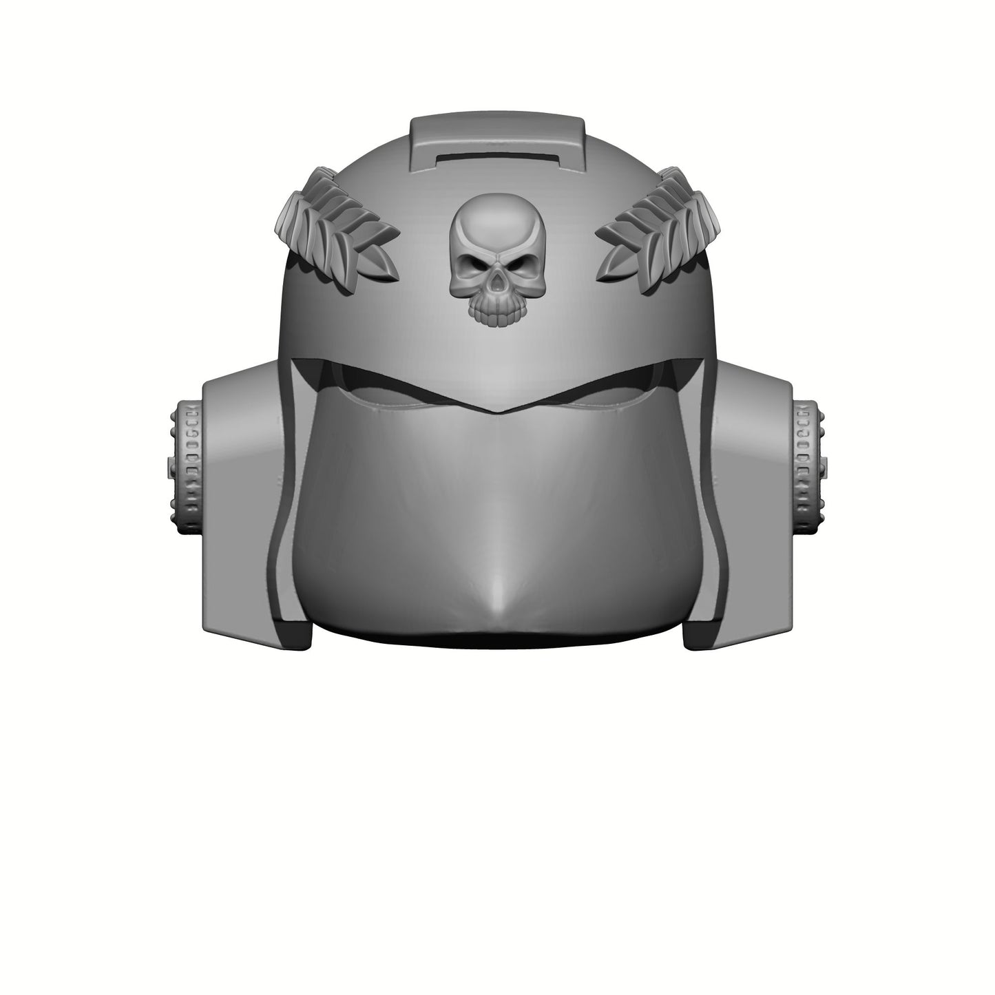 Retributors Chapter Captain MKVI Helmet with Laurel and Skull Compatible with McFarlane Toys Space Marine Action Figures by Fantasy World Games