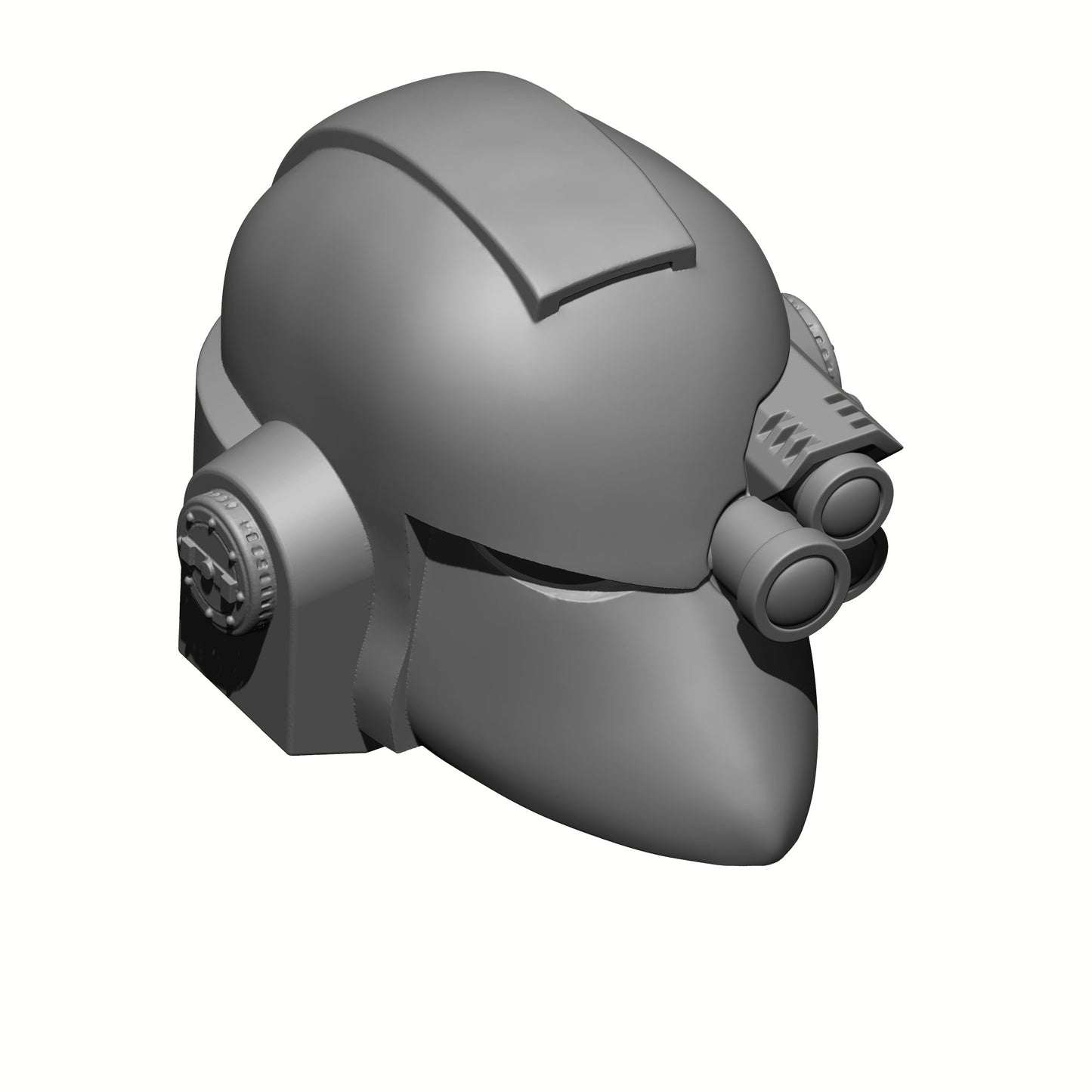 Custom Techmarine Mark VI Helmet with Optics Compatible with McFarlane Toys Space Marine Action Figures by Fantasy World Games