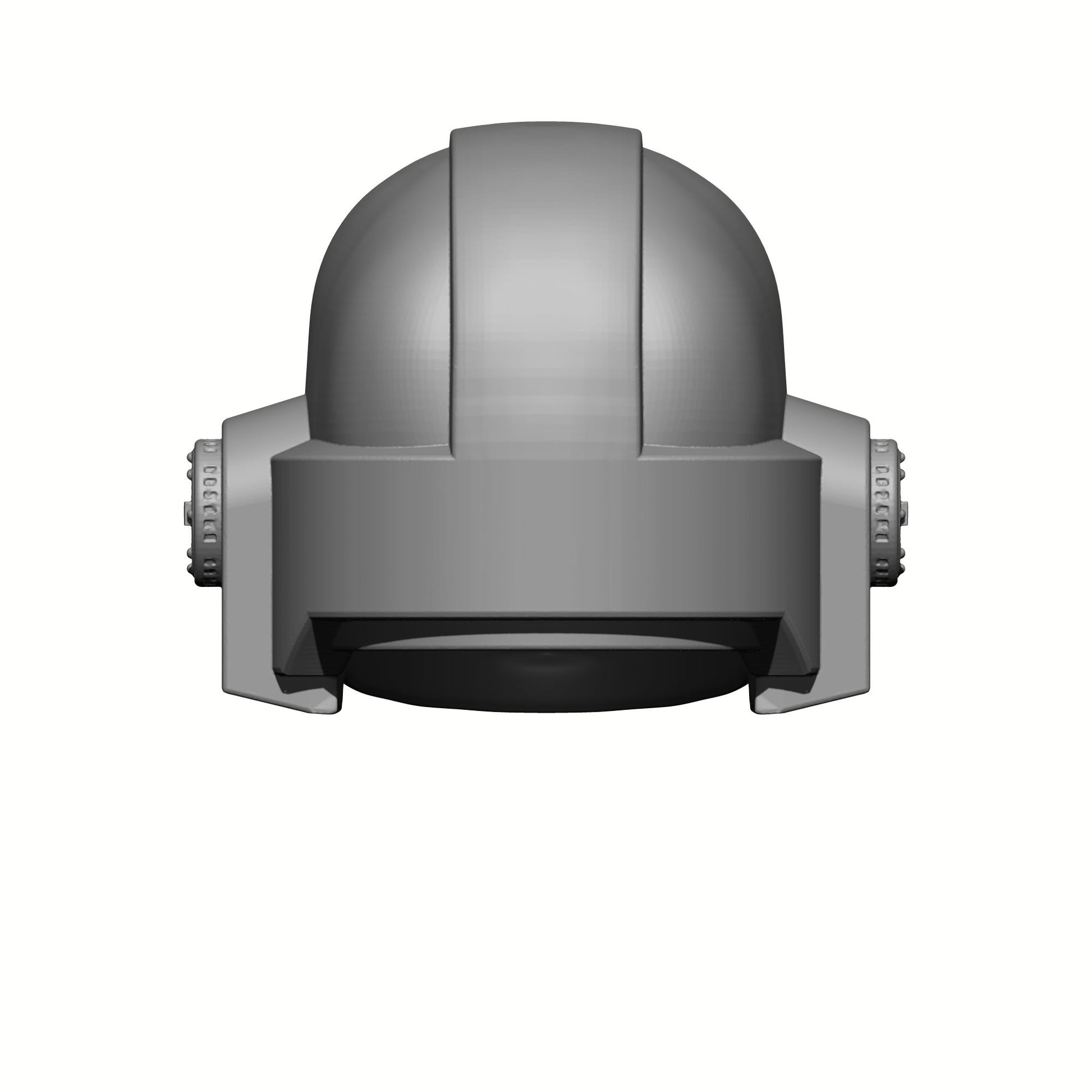 Back of the Retributors Chapter Mark VI Helmet with a Skull Compatible with McFarlane Toys Space Marine Action Figures
