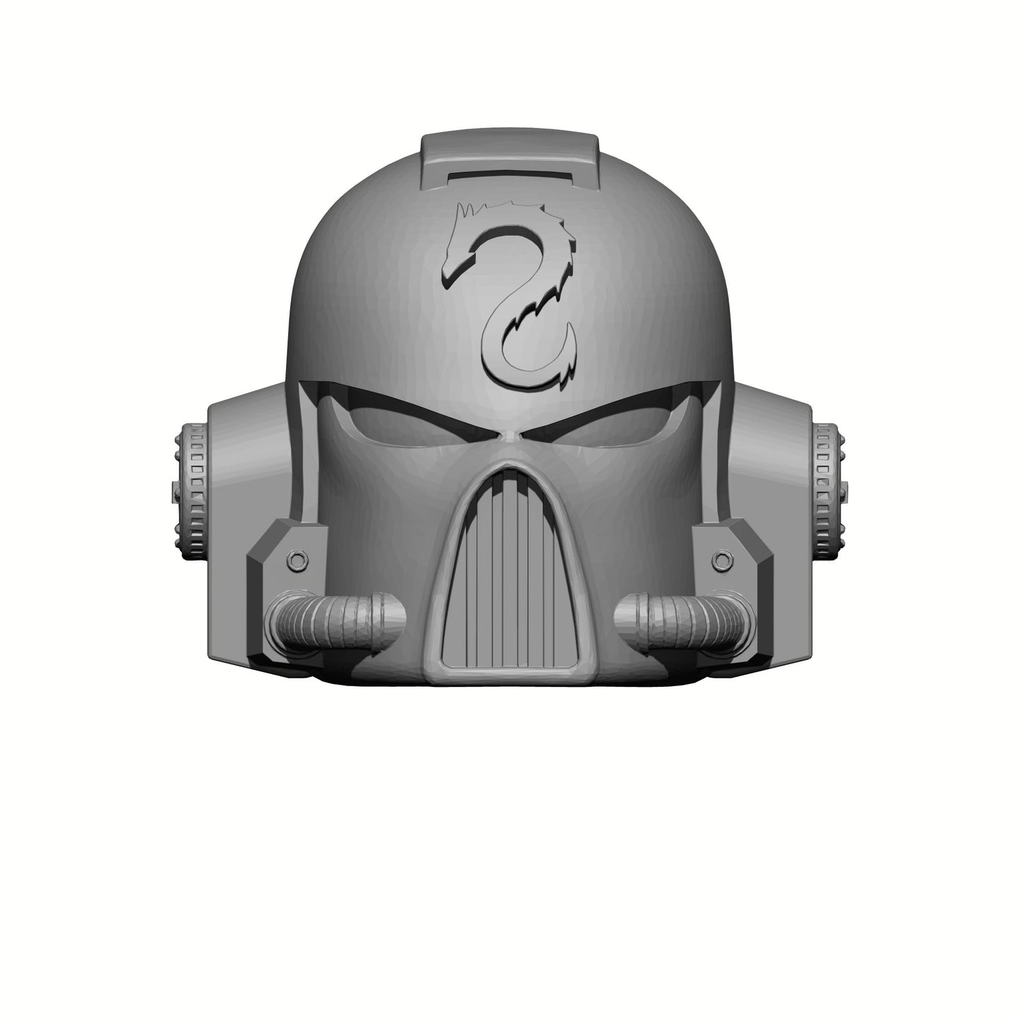 Emperor's Dragons Chapter Mark VII Helmet Compatible with McFarlane Toys Warhammer 40K 7" Space Marine Action Figures from Fantasy World Games