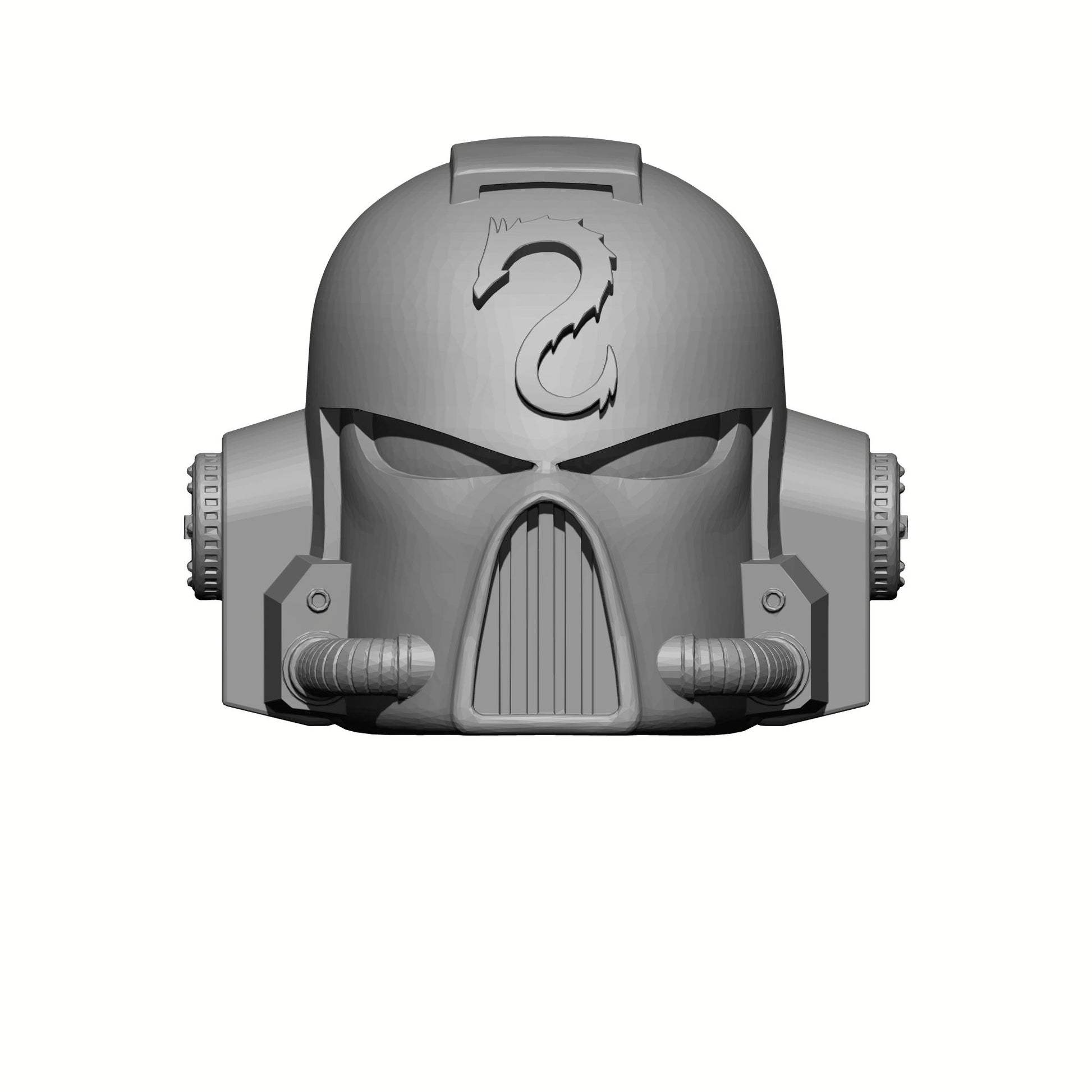Emperor's Dragons Chapter Mark VII Helmet Compatible with McFarlane Toys Warhammer 40K 7" Space Marine Action Figures from Fantasy World Games