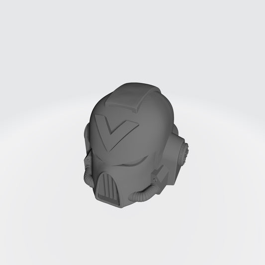 Space Marine Retributors Chapter Mark VII Helmet with Chevron for McFarlane Toys Space Marine Action Figures