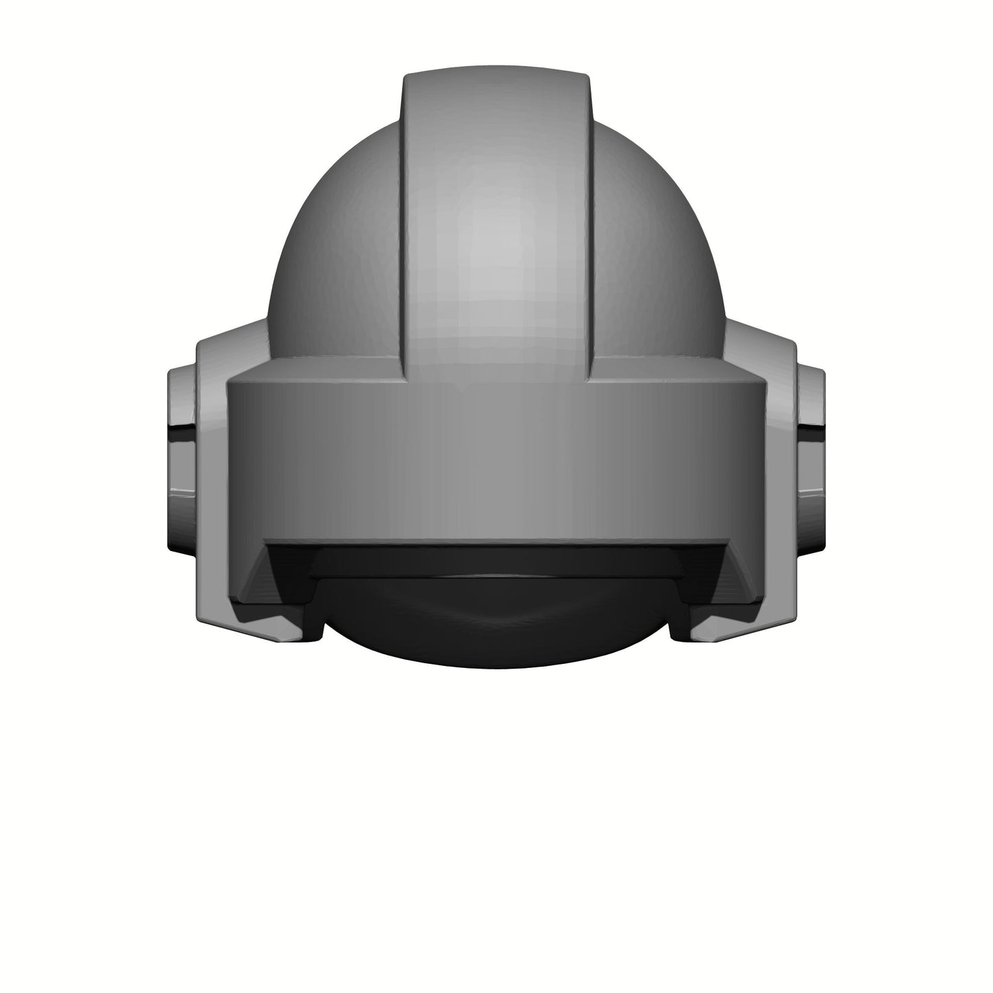 Back of the Raven Gaurd MKVI Helmet Compatible with McFarlane Toys Space Marine Action Figures