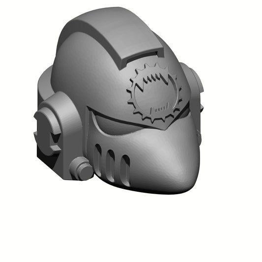 Custom World Eaters Chapter Helmet MKVI Corvus Style Compatible with McFarlane Toys Space Marines