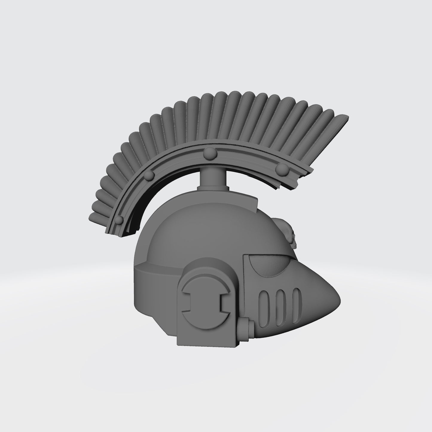 MKVI Helmet (Beaky) with Skull and Forward Facing Plume for McFarlane Toys Space Marine Action Figures