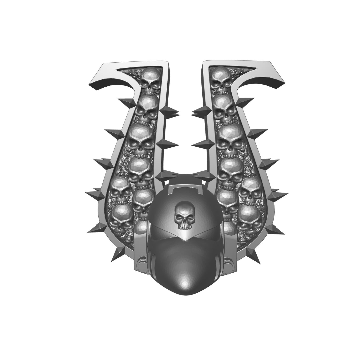 Custom World Devourer Legions Beaky Berzerker Skull Helmet for McFarlane Toys Traitor Marine Action Figures