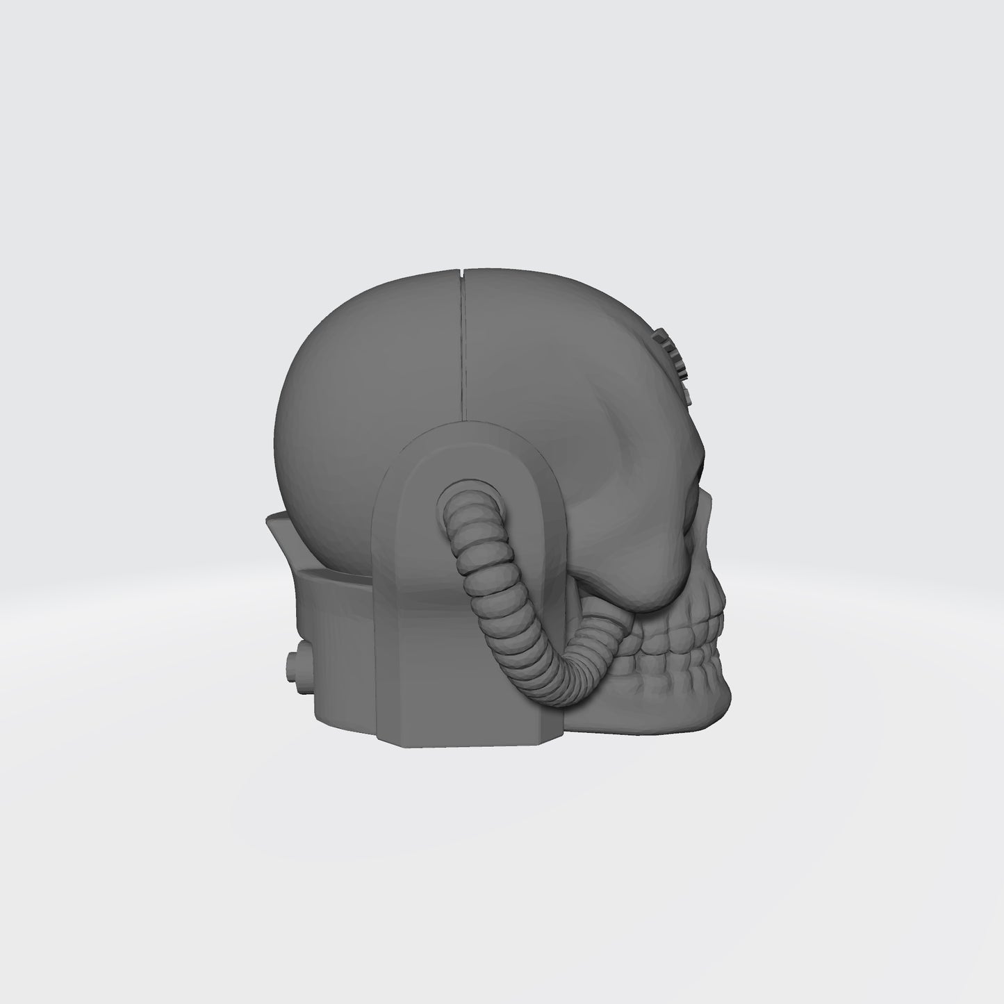 Space Marine Chaplain Skull Helmet with Hoses and Aquila for McFarlane Toys Grimdark Marine Action Figures