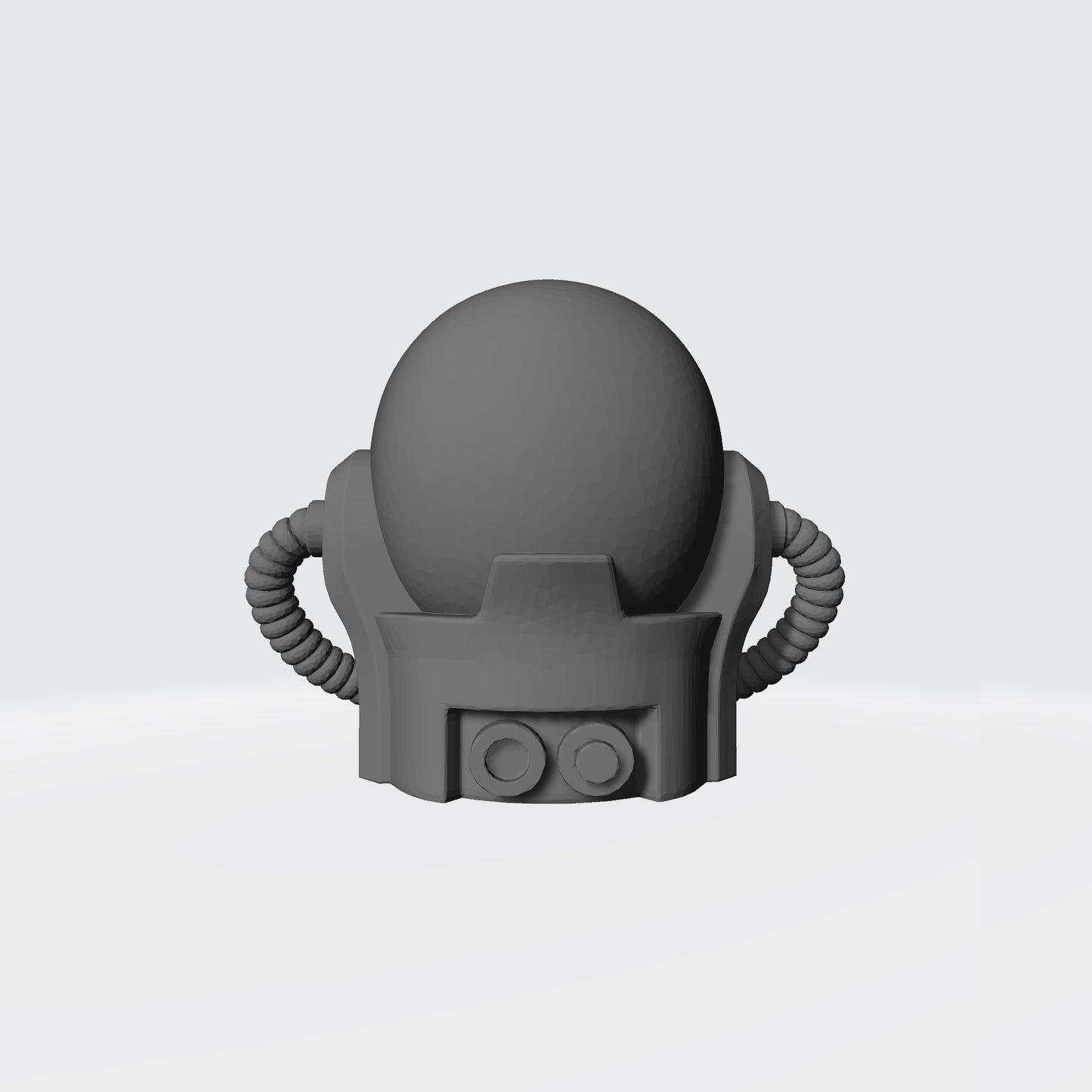 Space Marine Chaplain Skull Helmet with Hoses and Aquila for McFarlane Toys Grimdark Marine Action Figures