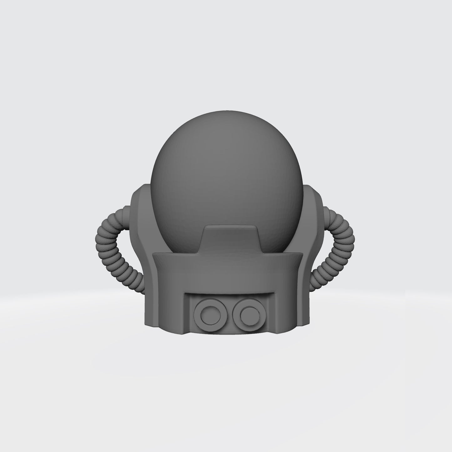 Space Marine Chaplain Skull Helmet with Hoses for McFarlane Toys Grimdark Marine Action Figures
