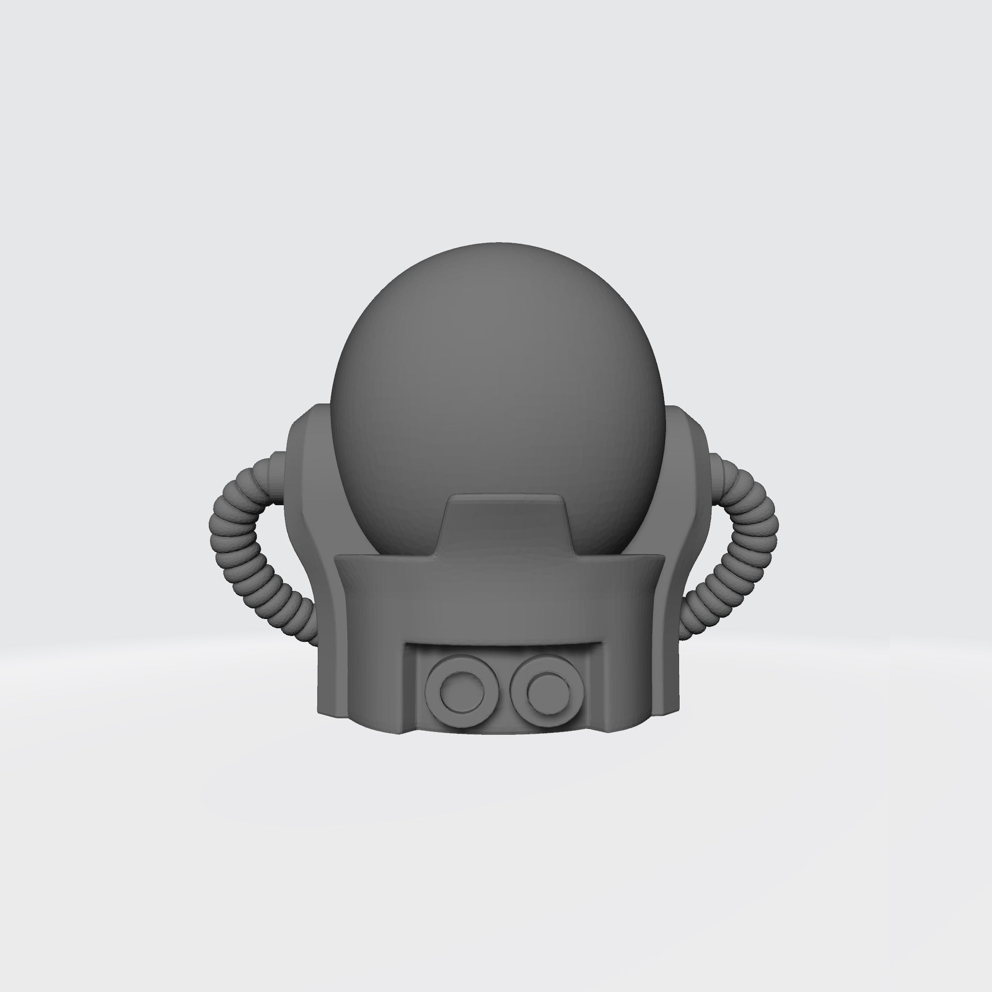 Space Marine Chaplain Skull Helmet with Hoses for McFarlane Toys Grimdark Marine Action Figures