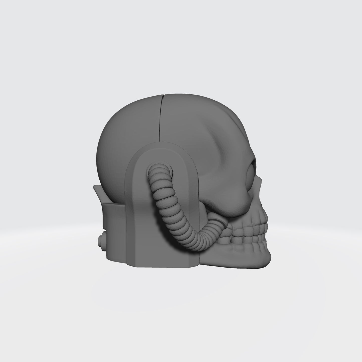 Space Marine Chaplain Skull Helmet with Hoses for McFarlane Toys Grimdark Marine Action Figures