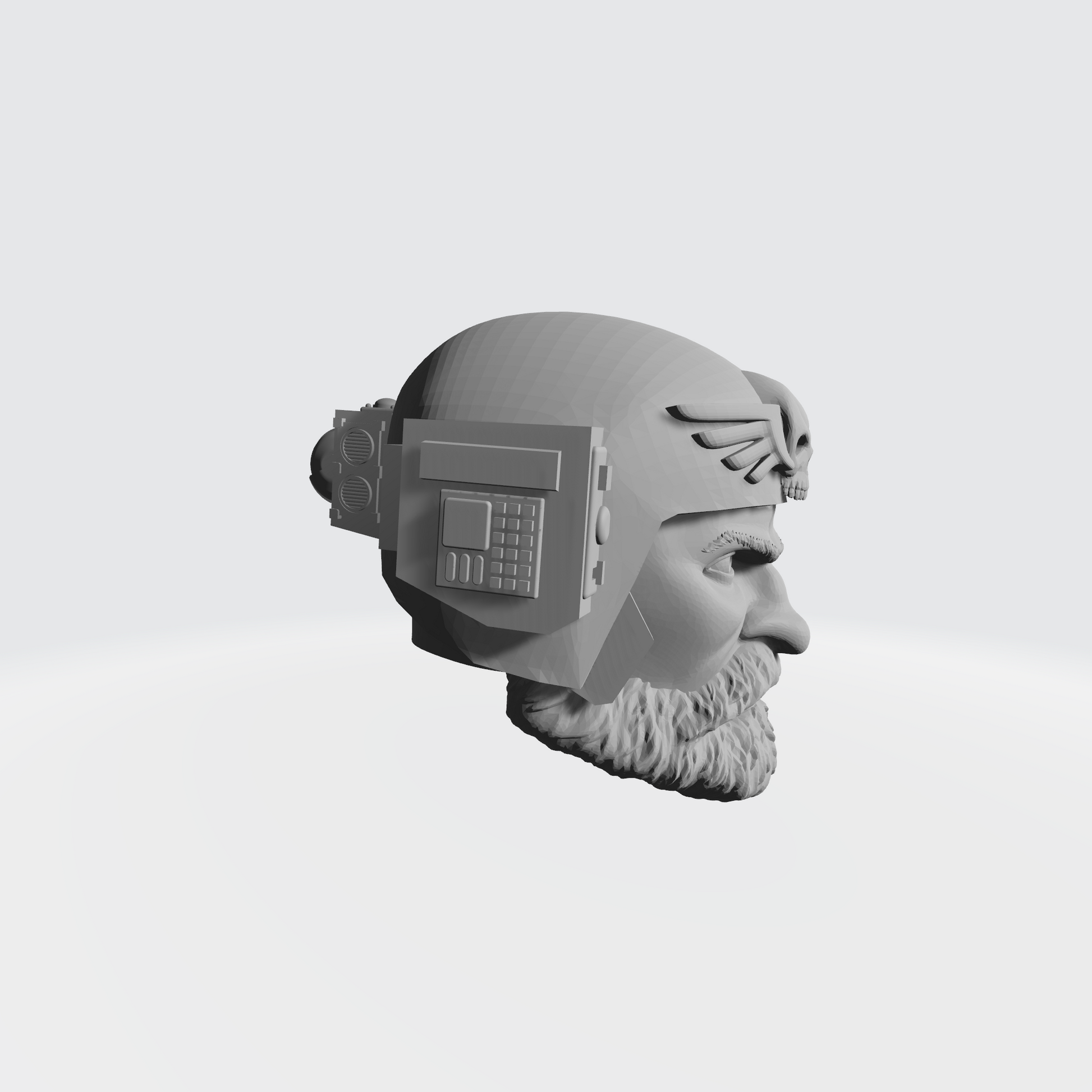 Custom Kasrkin Astra Militarum Head Sculpt Ver: 1 for McFarlane Toys 7in Figure Action Figures