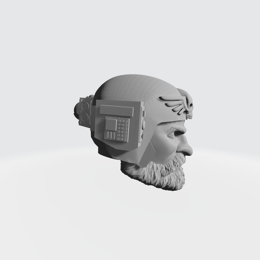 Custom Kasrkin Astra Militarum Head Sculpt Ver: 1 for McFarlane Toys 7in Figure Action Figures