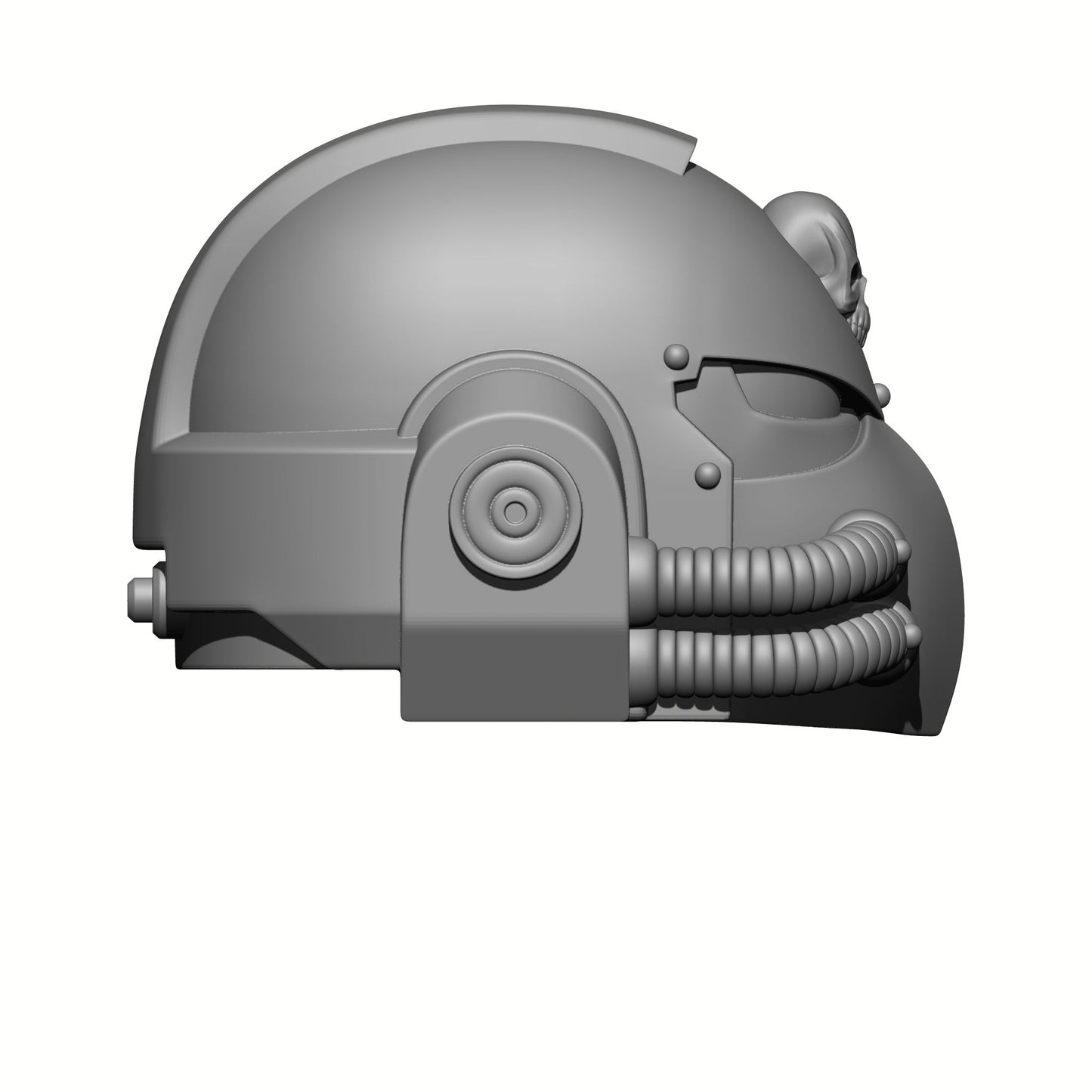 Battle Brother Helmet with Two Tubes and Skull for McFarlane Toys Space Marine Action Figures