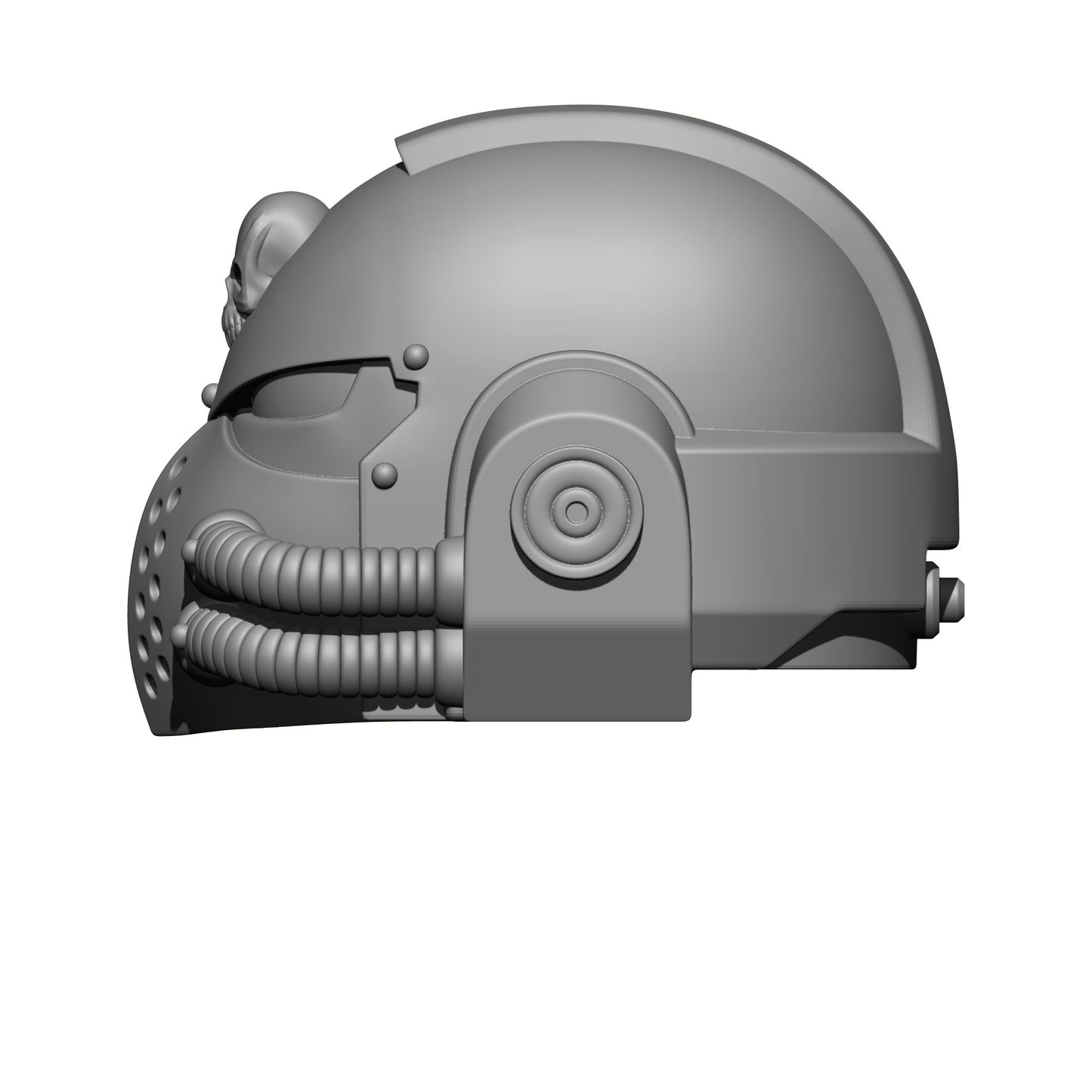 Battle Brother Helmet with Two Tubes and Skull for McFarlane Toys Space Marine Action Figures
