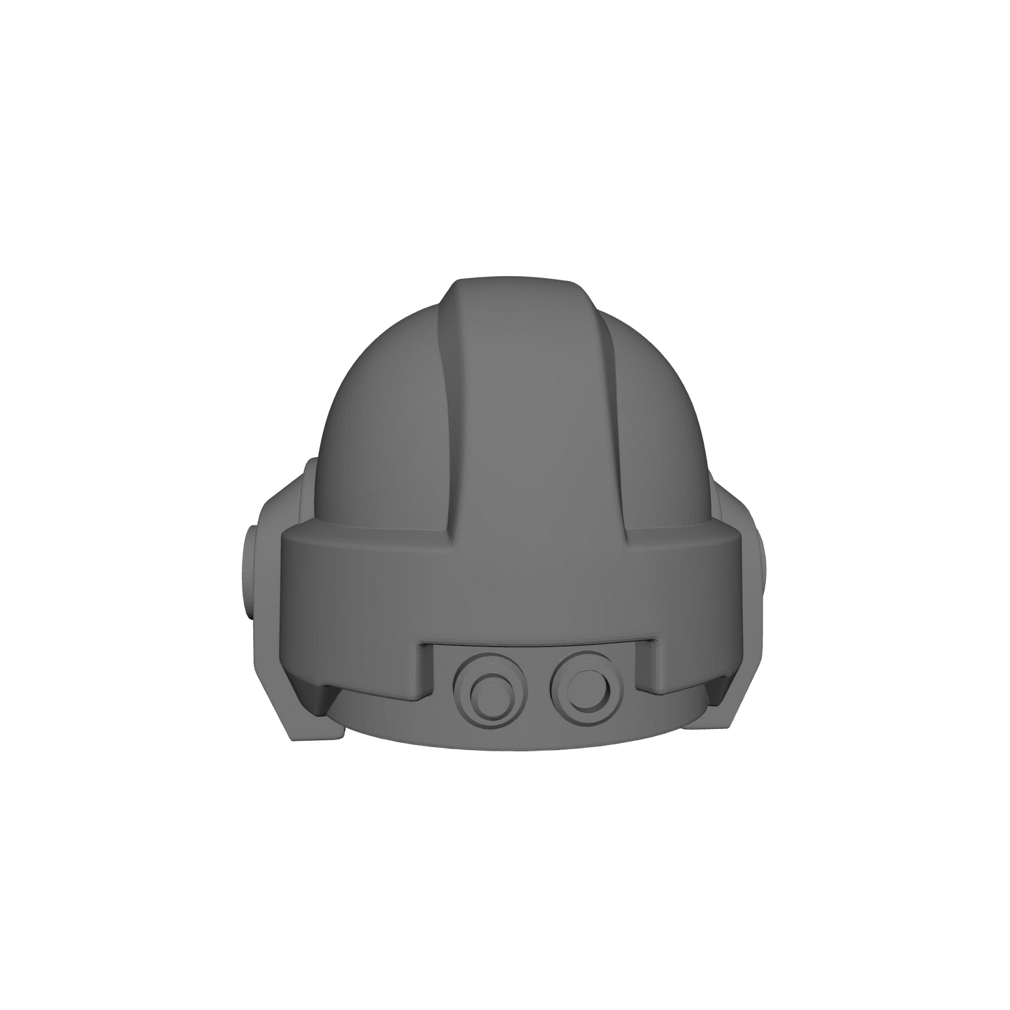 Celestial Knight Helmet with One Tube and Optics V1-R resin upgrade for 1:12 scale armored action figures by Fantasy World Games.
