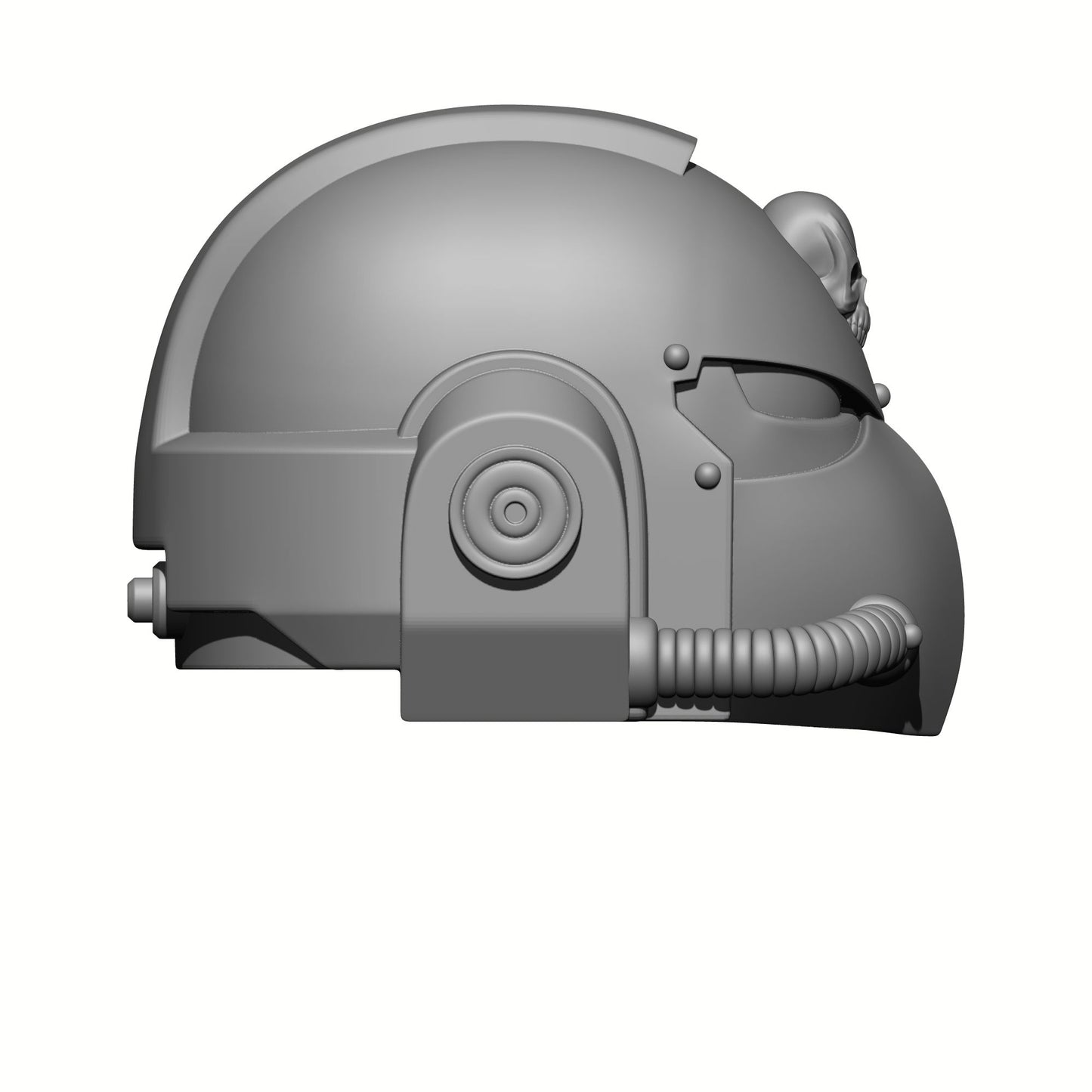 Battle Brother Helmet with One Tube and Skull for McFarlane Toys Space Marine Action Figures