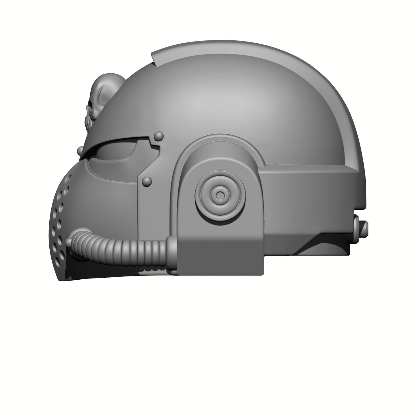 Battle Brother Helmet with One Tube and Skull for McFarlane Toys Space Marine Action Figures