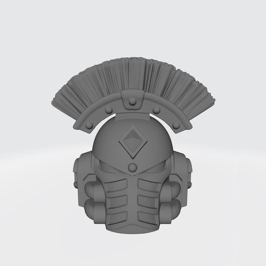 Custom Space Wolves MKIV Helmet with Crest and Diamond for McFarlane Toys Battle Brother Action Figures