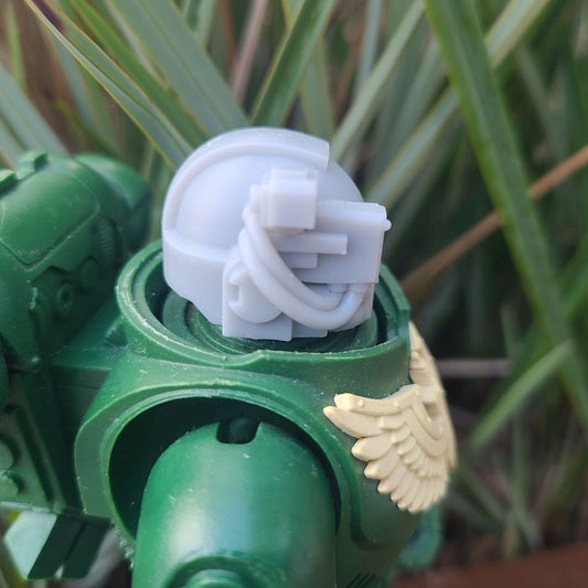 Battle Brother MK VIII Helmet with Optics on the Right for McFarlane Toys Space Mari