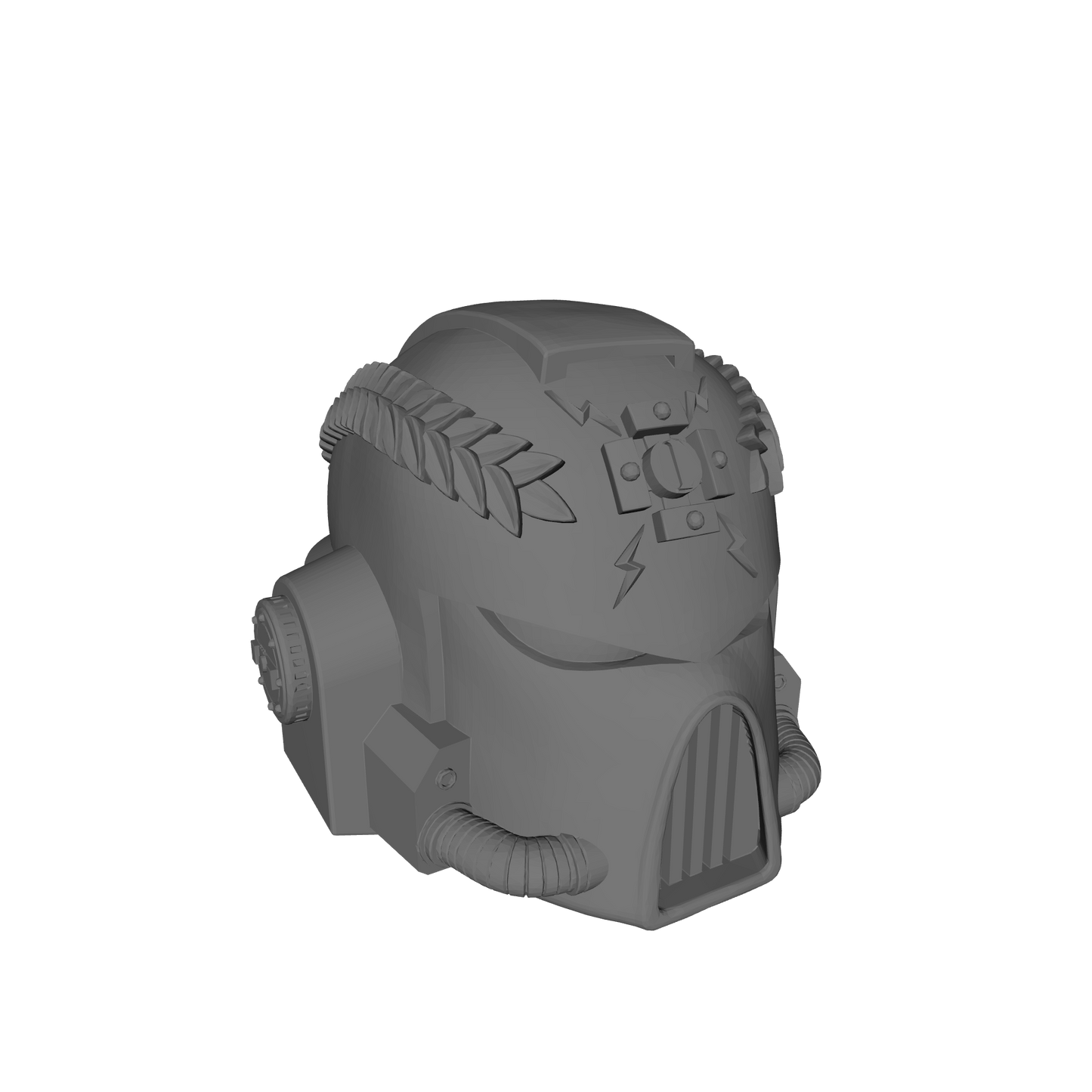 Veteran Space Marine Mark VII Helmet for McFarlane Toys Loyalist Marine Action Figures Custom 1/12th Scale Heads