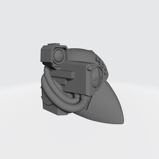 Battle Brother Apothecary Helmet MKVI with Light and Optics Compatible with McFarlane Toys Action Figures