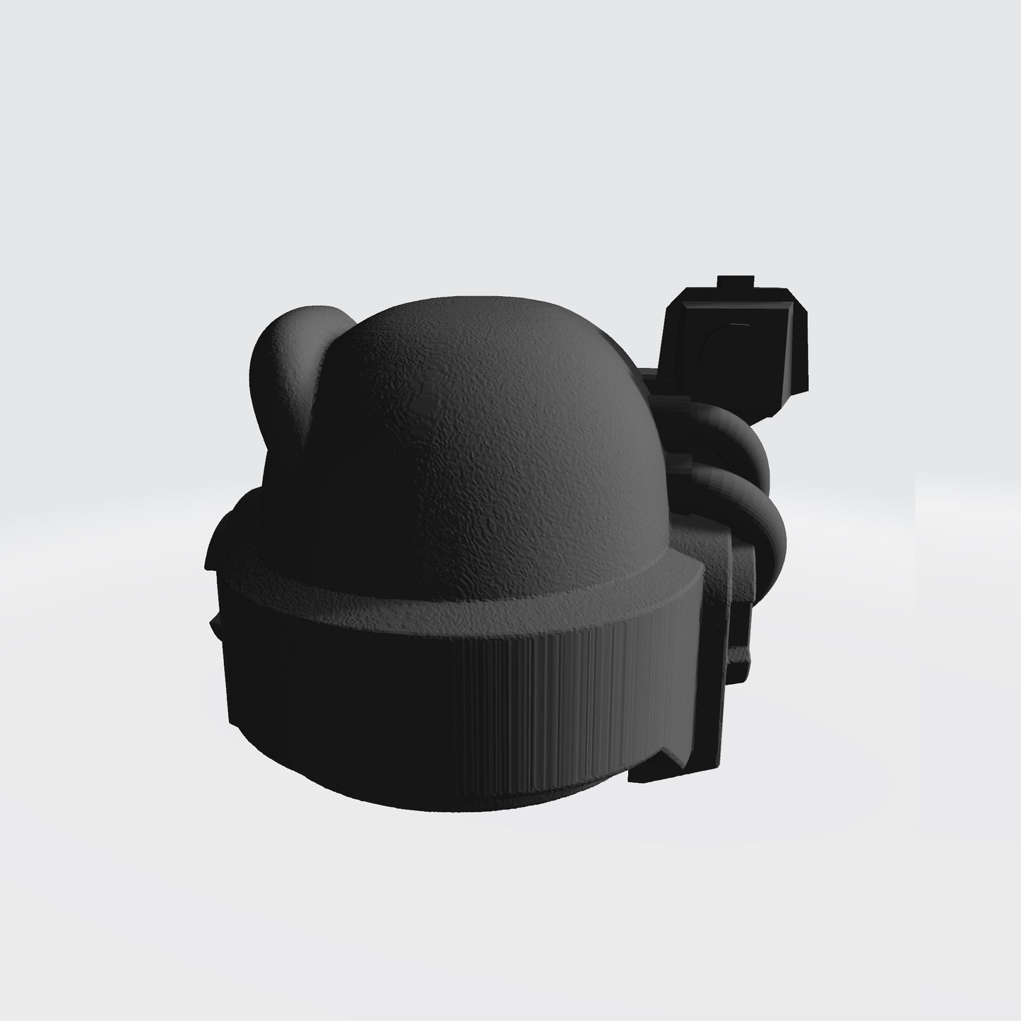 Custom Space Wolf Helmet MKVI with Optics and Diamond Compatible with Miniatures and Action Figures