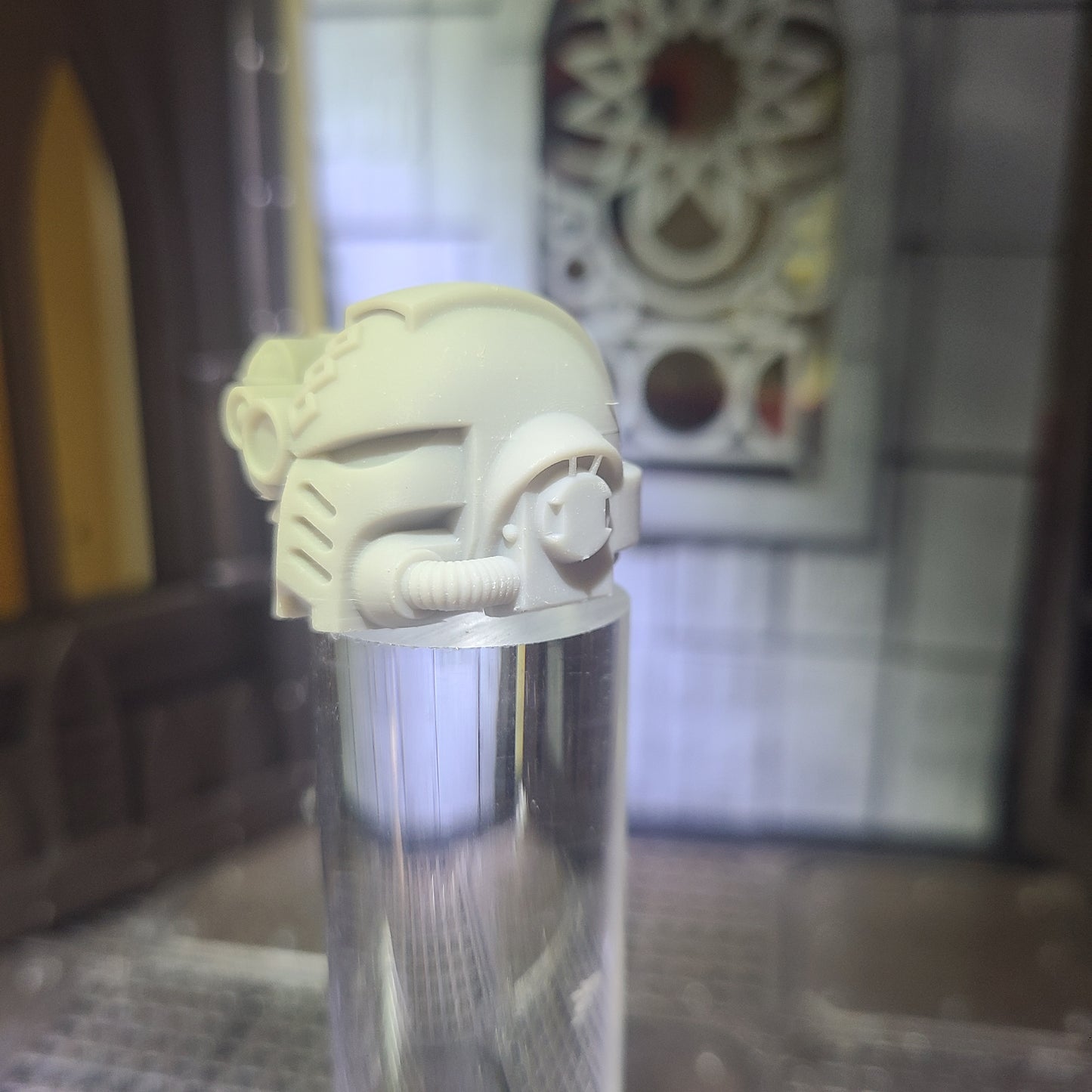 Space Marine Apothecary Helmet MKX compatible with McFarlane Toys Space Marines by Fantasy World Games