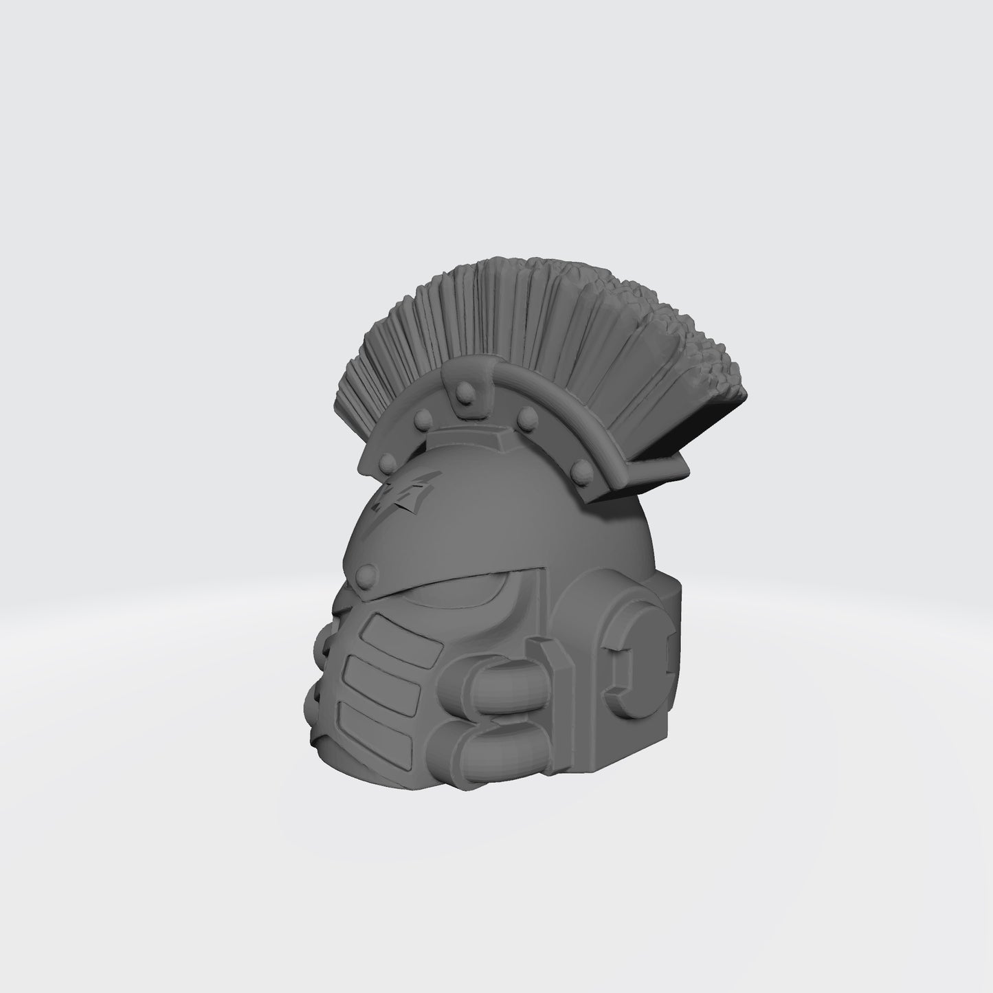 White Scars MK IV Helmet with Crest for McFarlane Toys Space Marine Action Figures