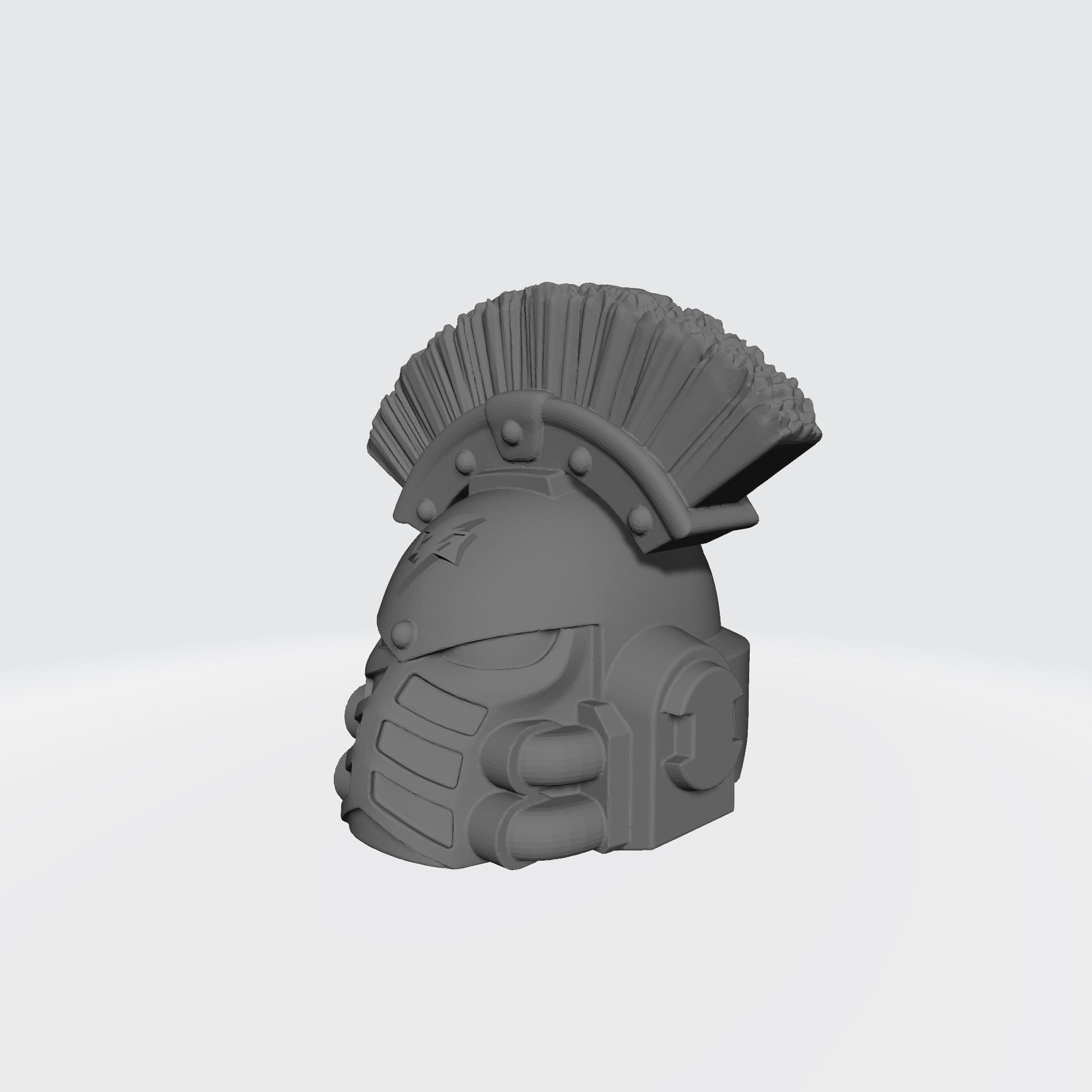 White Scars MK IV Helmet with Crest for McFarlane Toys Space Marine Action Figures