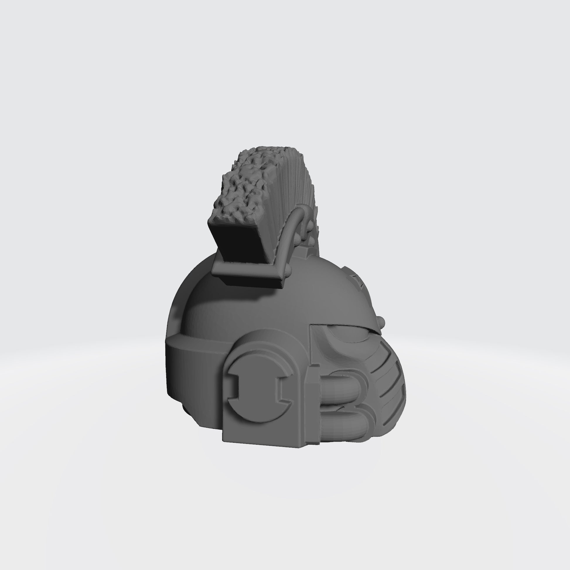 White Scars MK IV Helmet with Crest for McFarlane Toys Space Marine Action Figures