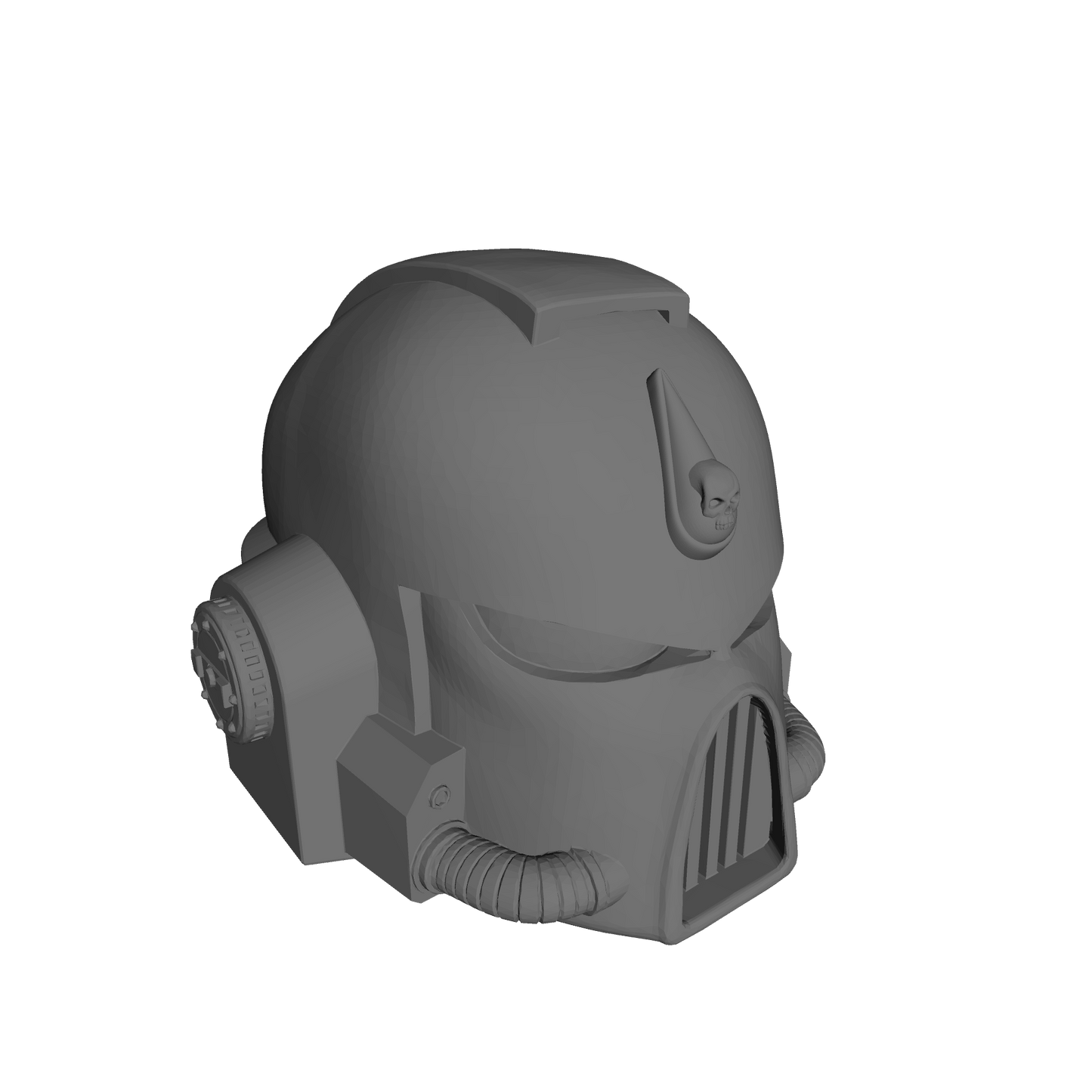 Angels Vermillion Chapter Mark VII Helmet with Blood Drop and Skull for McFarlane Toys Space Marine Action Figures