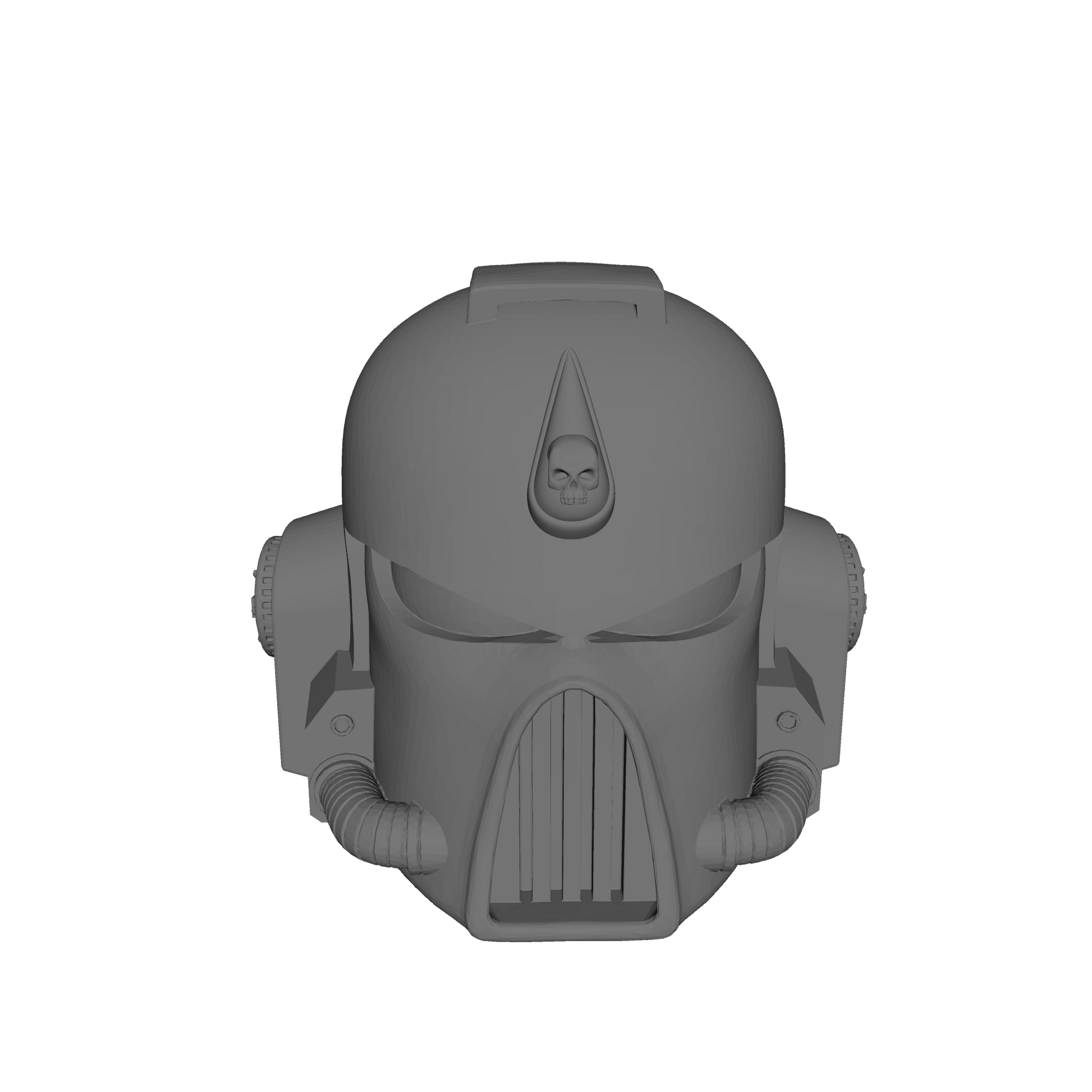 Angels Vermillion Chapter Mark VII Helmet with Blood Drop and Skull for McFarlane Toys Space Marine Action Figures