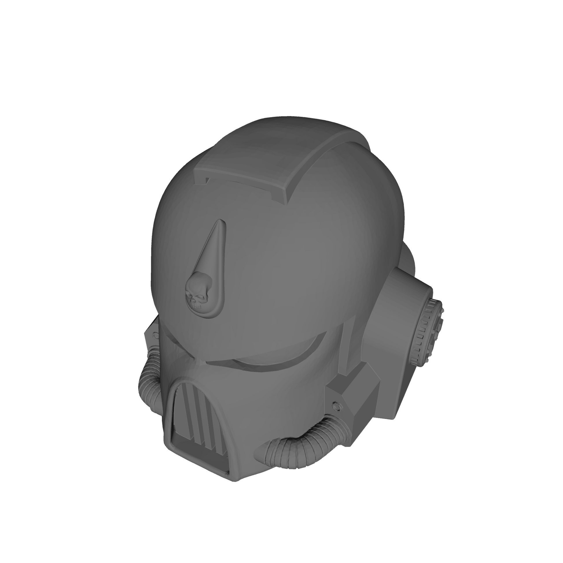 Angels Vermillion Chapter Mark VII Helmet with Blood Drop and Skull for McFarlane Toys Space Marine Action Figures