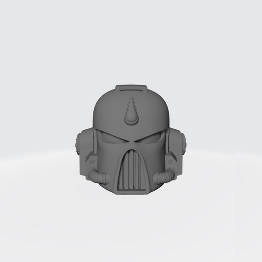 Blood Angels Space Marine Mark VII Helmet with Blood Drop for McFarlane Toys Action Figures