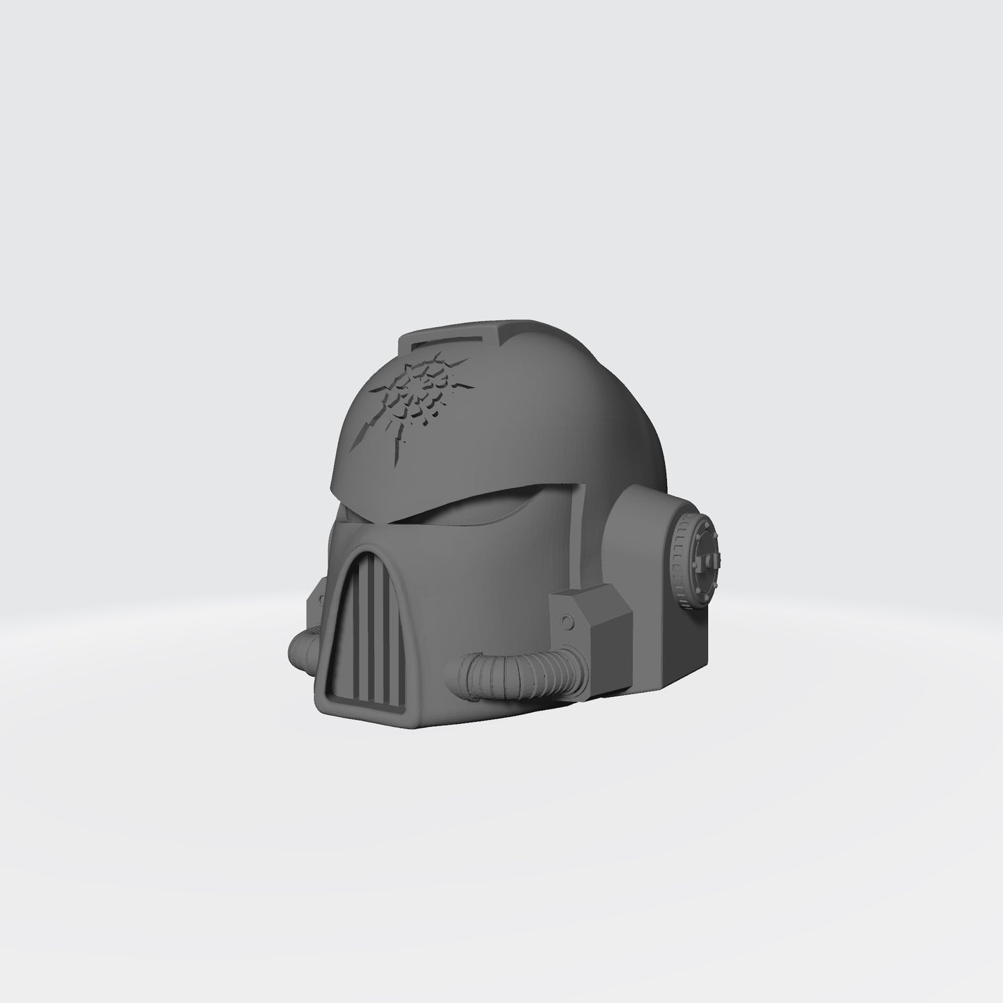 Chaos Undivided Mark VII Helmet Copatible with McFarlane Space Marine Action Figures designed by Fantasy World Games