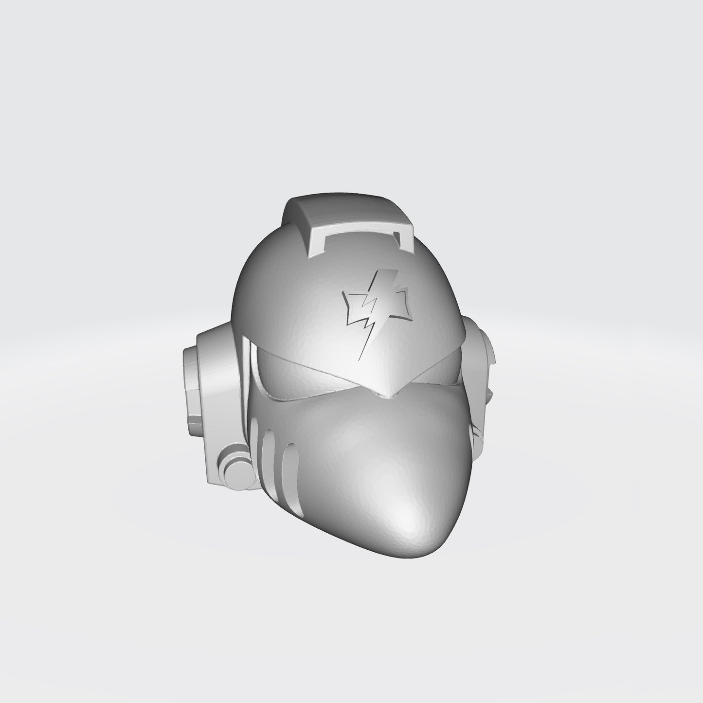 White Scars MKVI Helmet with Vents for McFarlane Toys Space Marine Action Figures