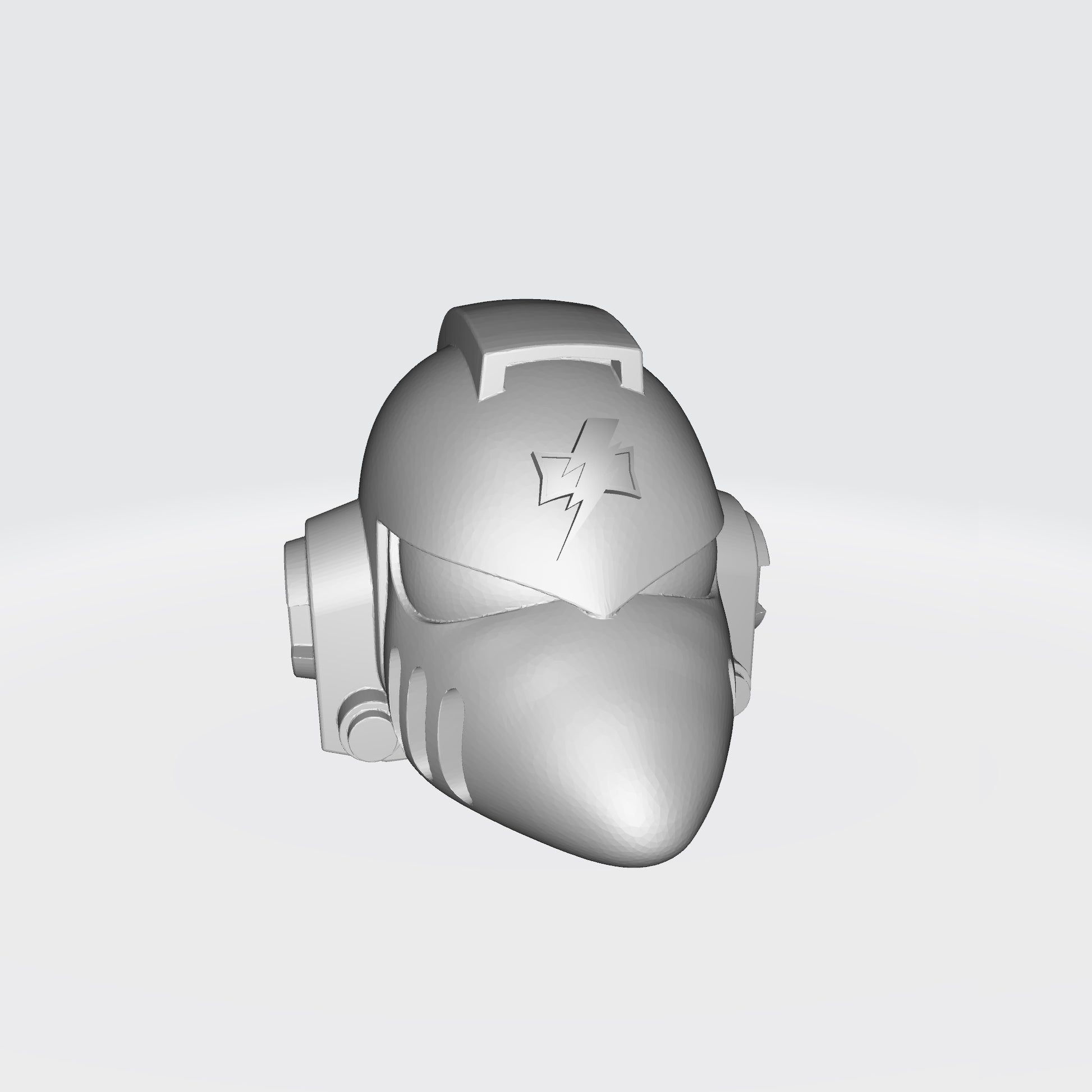 White Scars MKVI Helmet with Vents for McFarlane Toys Space Marine Action Figures