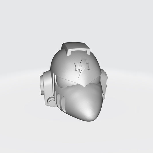 White Scars MKVI Helmet with Vents for McFarlane Toys Space Marine Action Figures