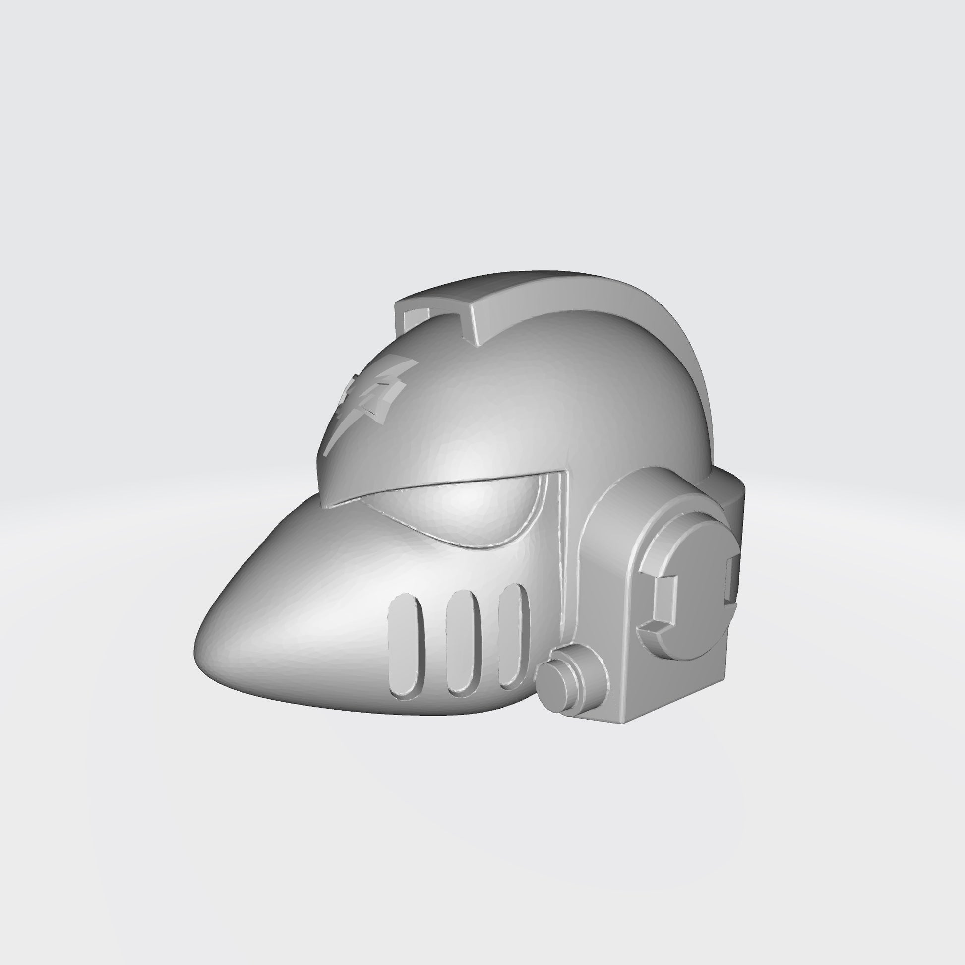 White Scars MKVI Helmet with Vents for McFarlane Toys Space Marine Action Figures