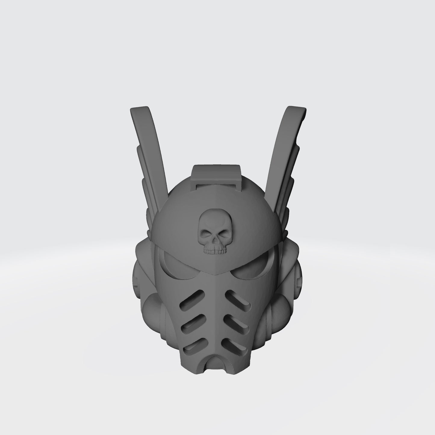 Custom Night Lords Mark X Tacticus Helmet with Demon Wings and Skull compatible with McFarlane Toys Battle Brother Action Figures
