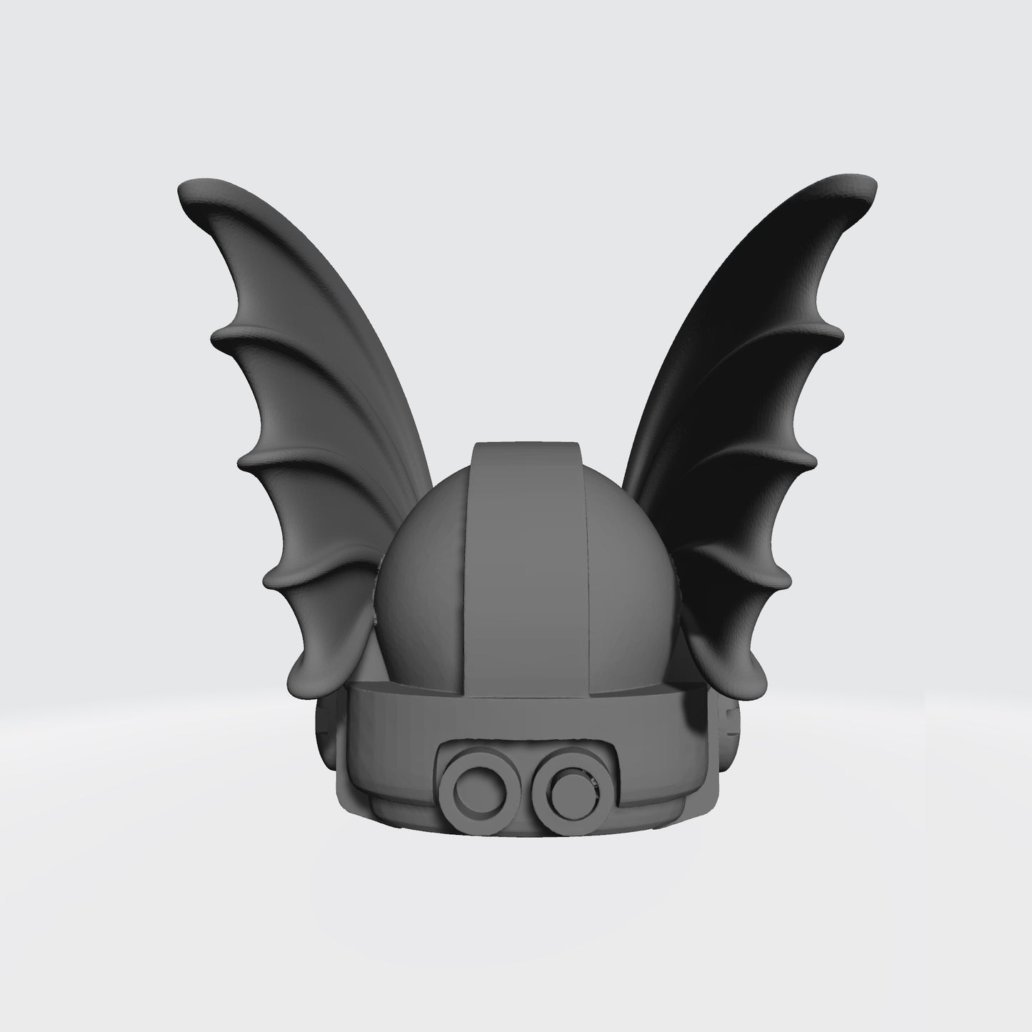 Custom Night Lords Mark X Tacticus Helmet with Demon Wings and Skull compatible with McFarlane Toys Battle Brother Action Figures